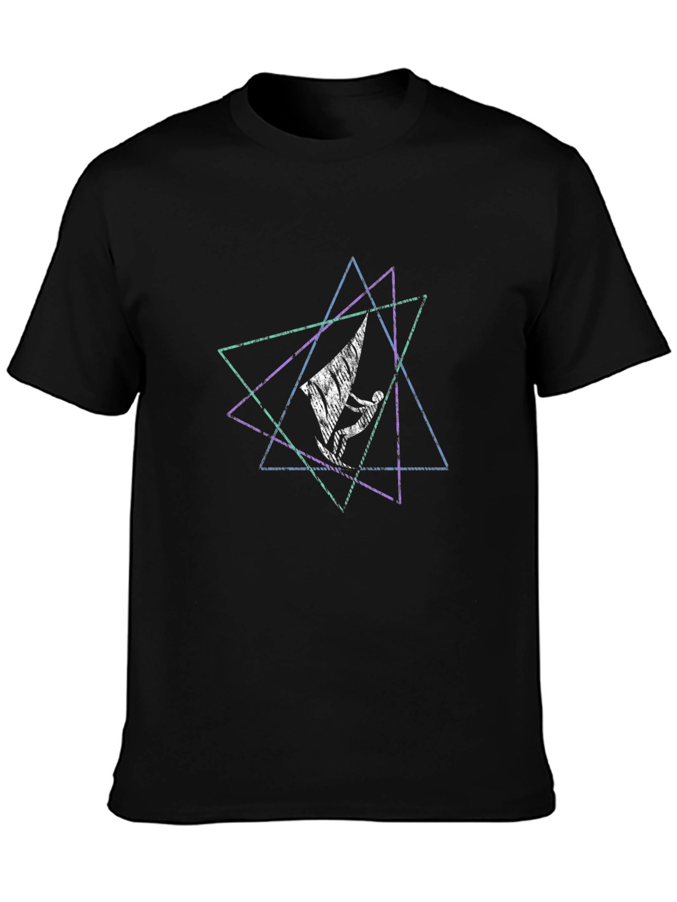 Geometric Windsurfer Graphic Tee