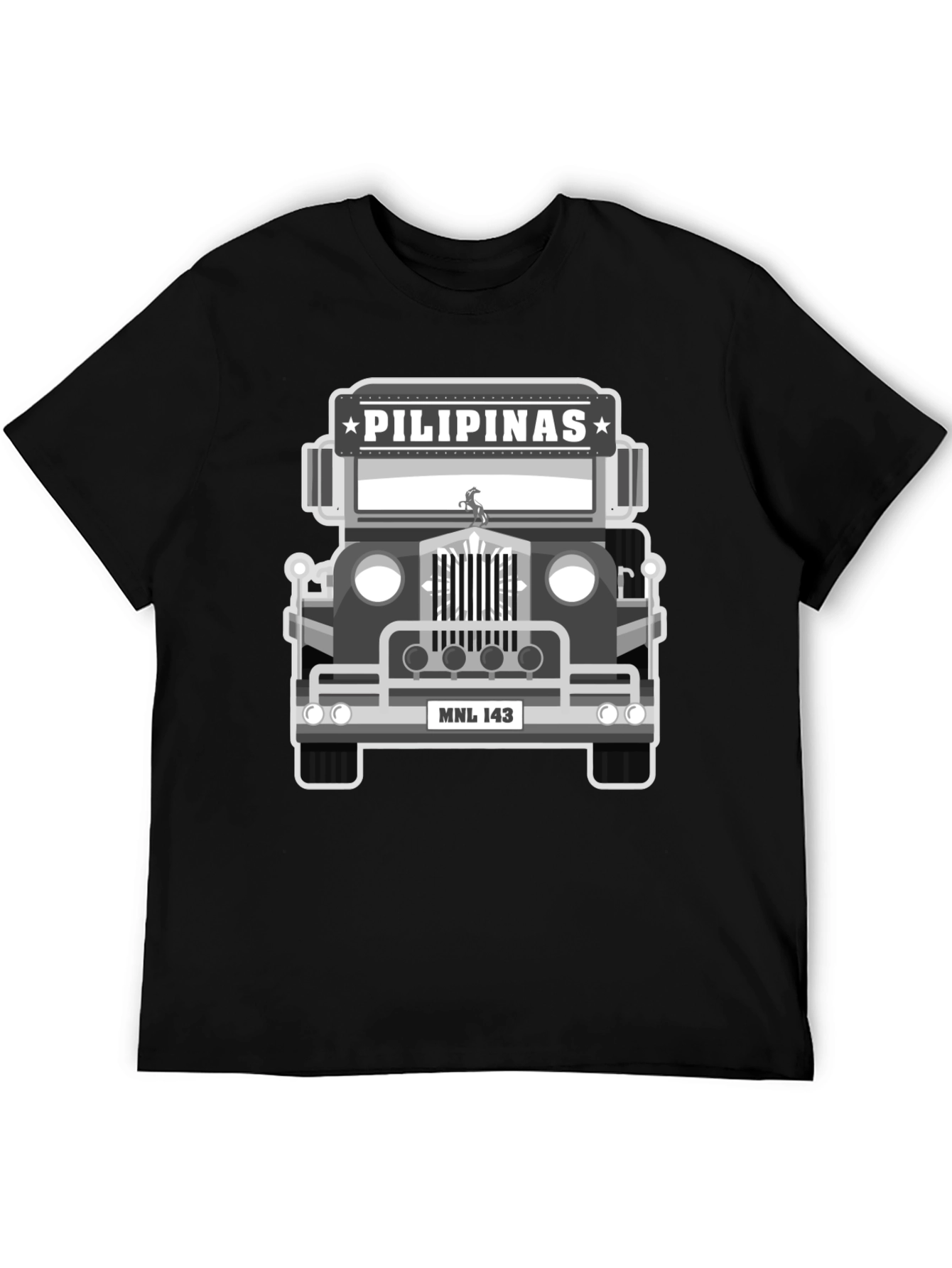 Pilipinas Jeepney Graphic Tee - Manila Souvenir T-Shirt