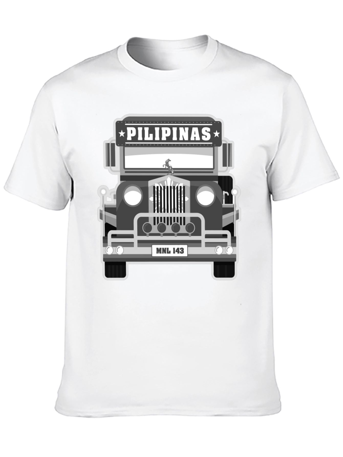 Pilipinas Jeepney Graphic Tee - Manila Souvenir T-Shirt