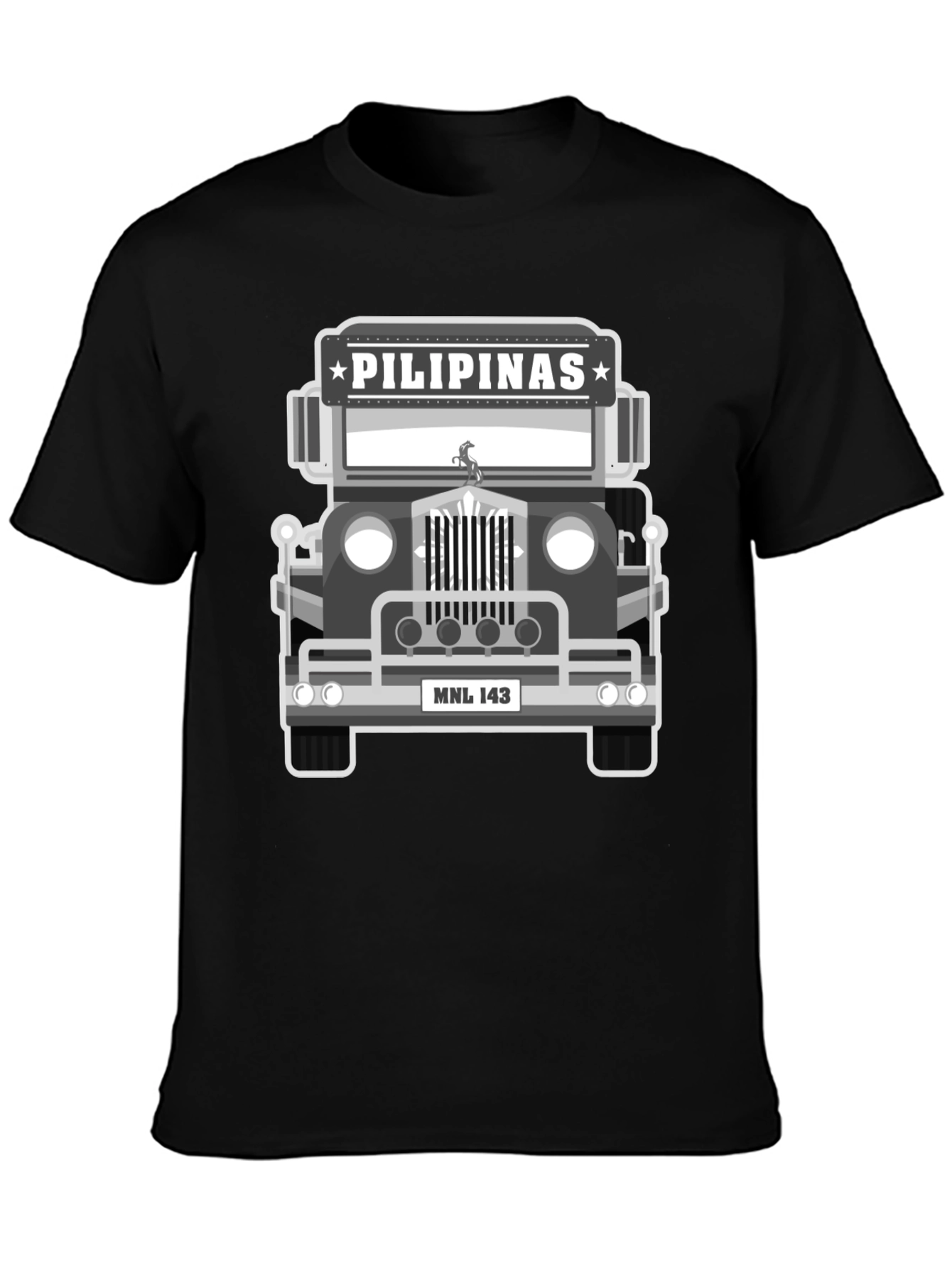 Pilipinas Jeepney Graphic Tee - Manila Souvenir T-Shirt