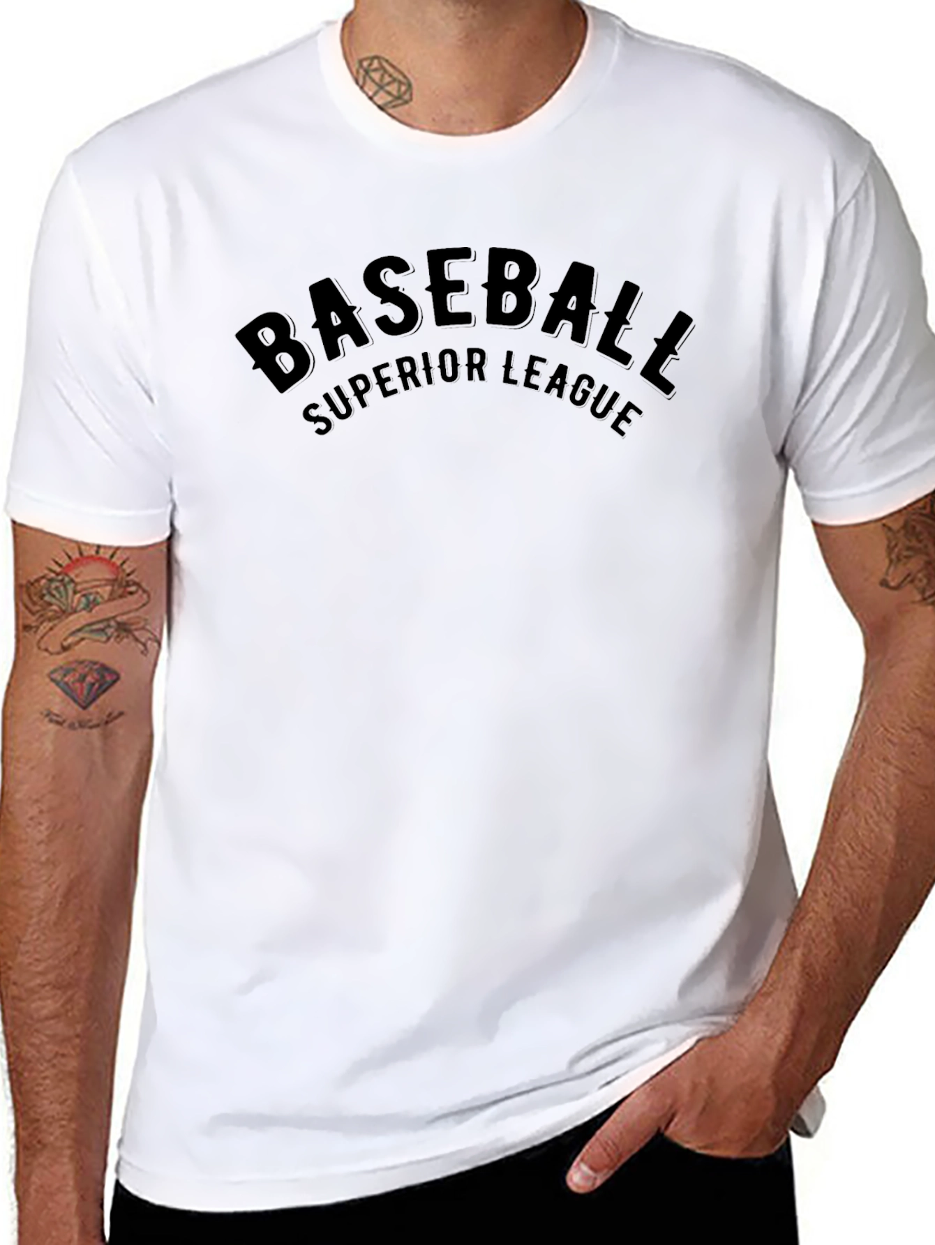 Baseball Superior League Black T-Shirt