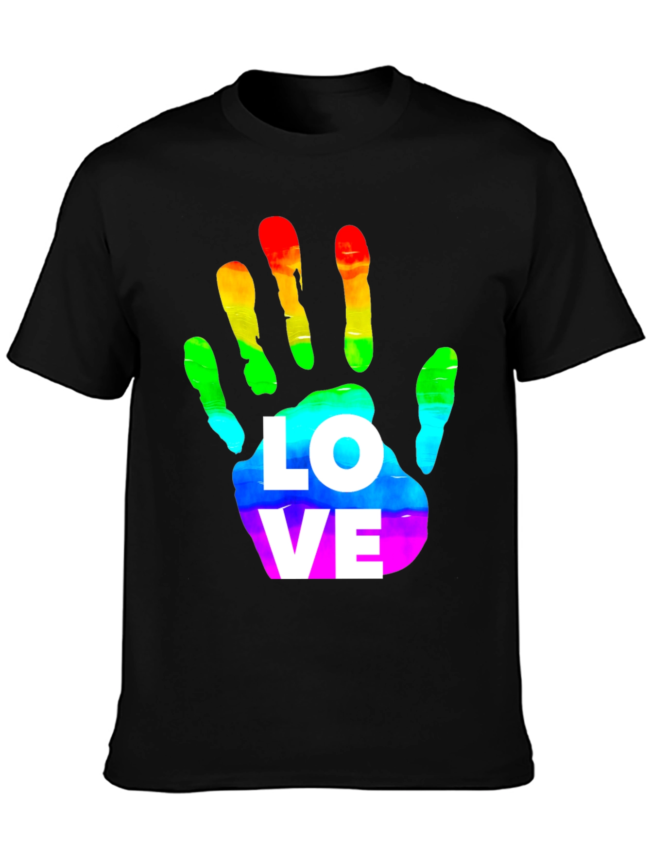 Rainbow Hand Love T-Shirt