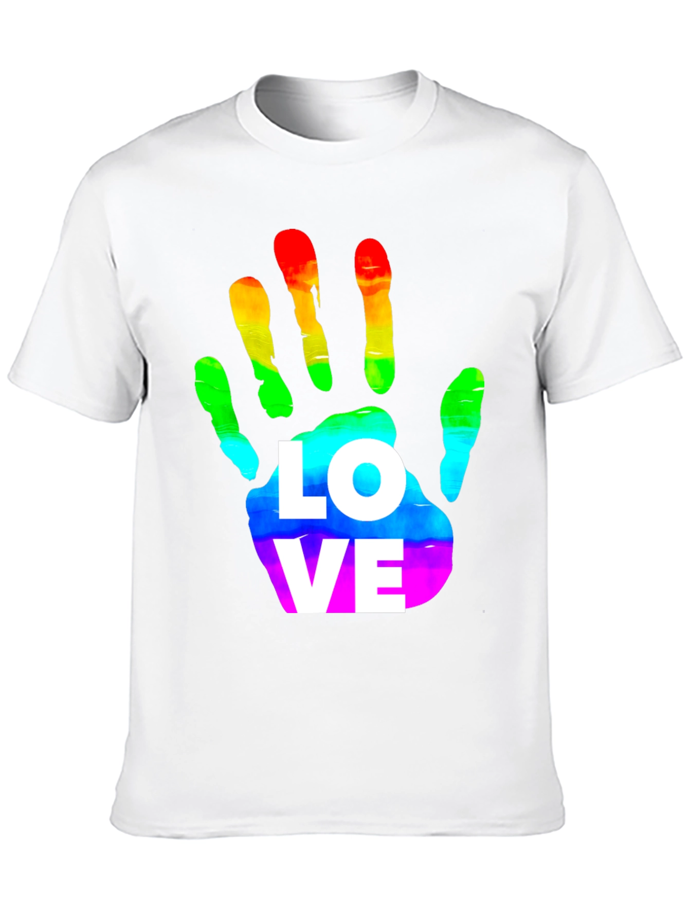 Rainbow Hand Love T-Shirt