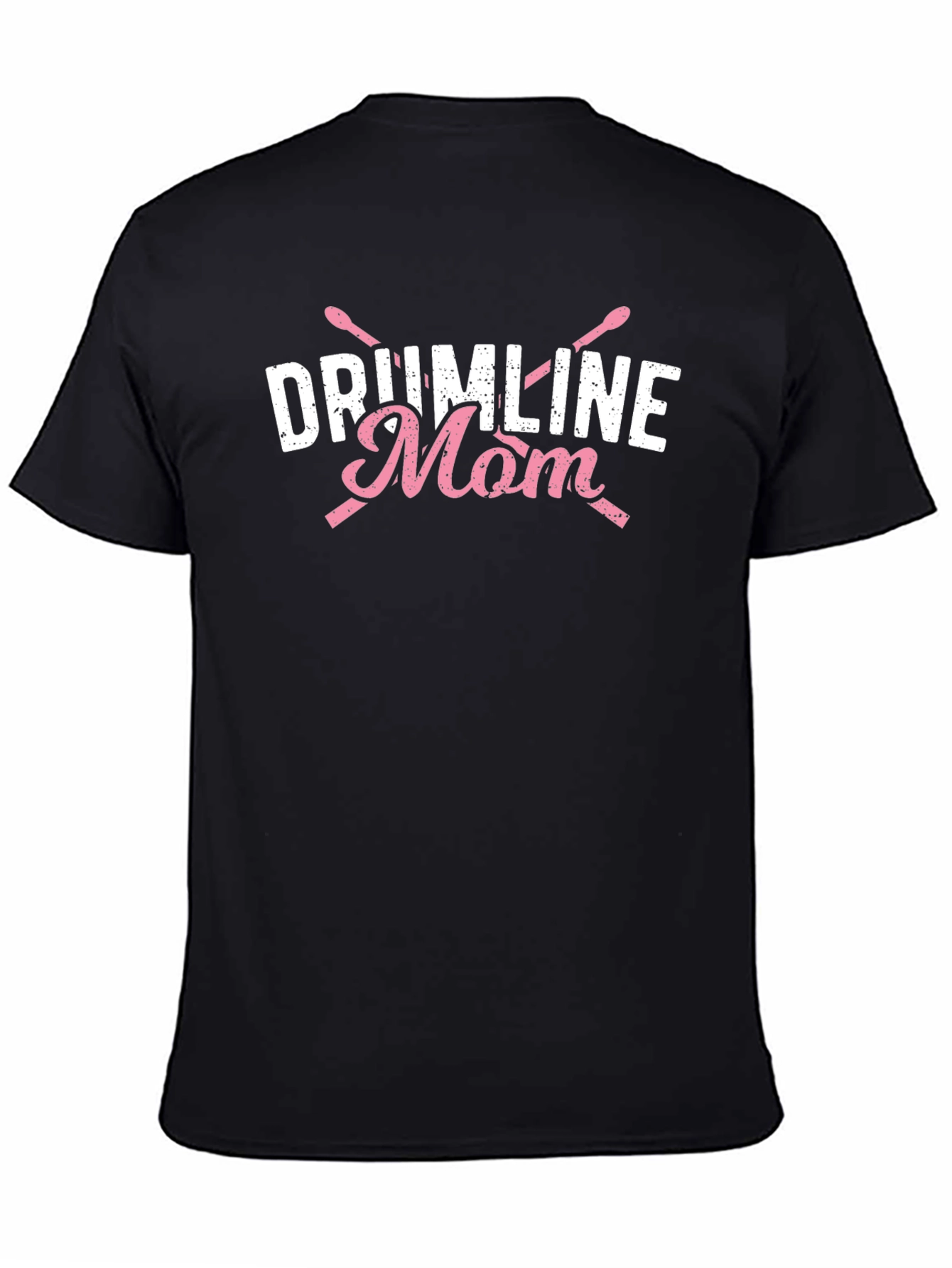 Drumline Mom T-Shirt - Black Cotton Blend
