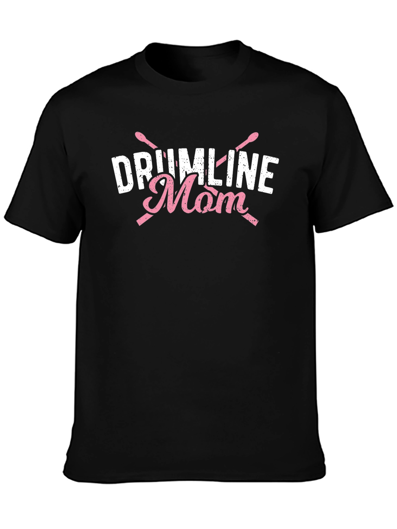 Drumline Mom T-Shirt - Black Cotton Blend