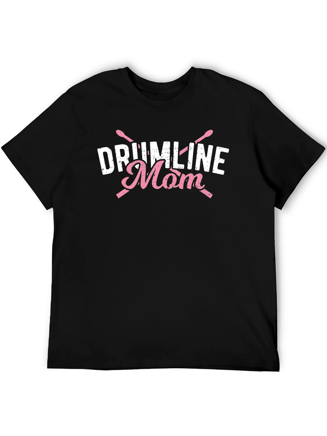 Drumline Mom T-Shirt - Black Cotton Blend