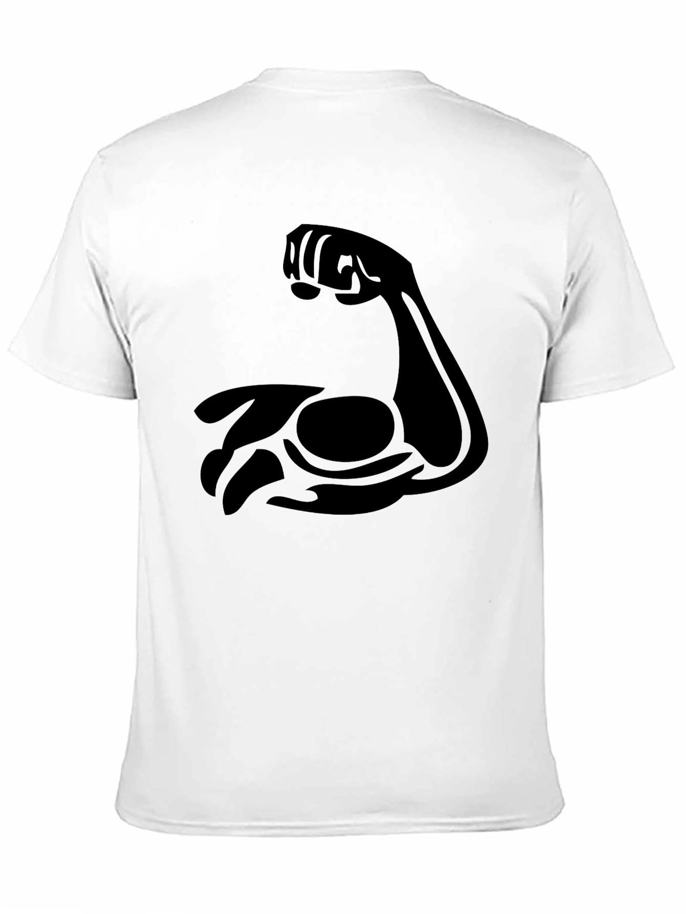 Black Muscle Arm Graphic Tee