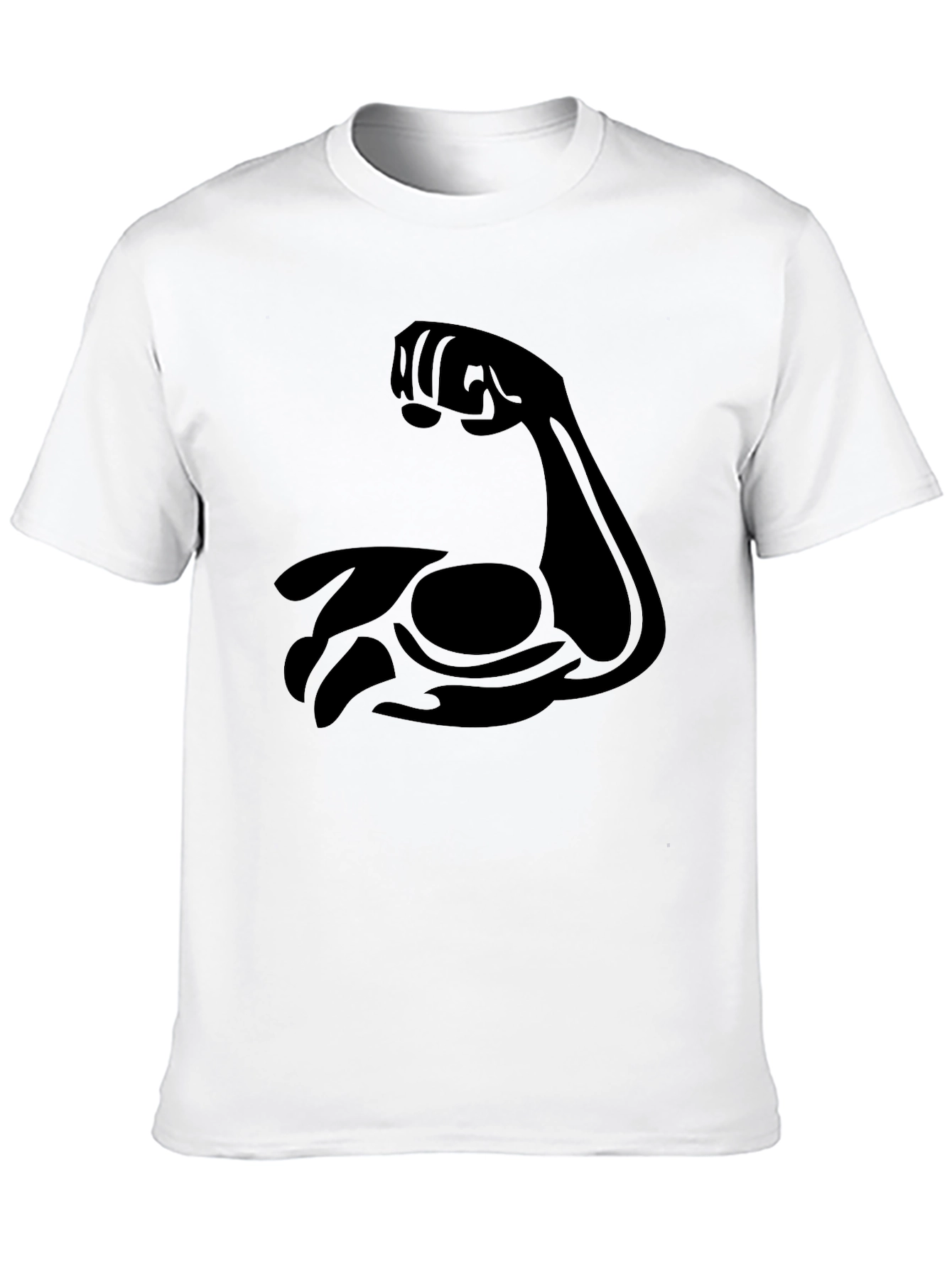 Black Muscle Arm Graphic Tee