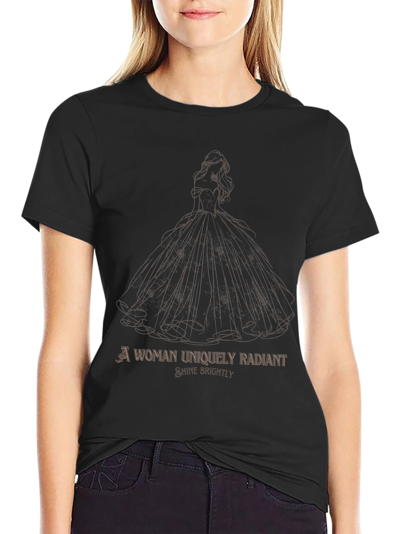 Radiant Woman Graphic Tee - Shine Brightly