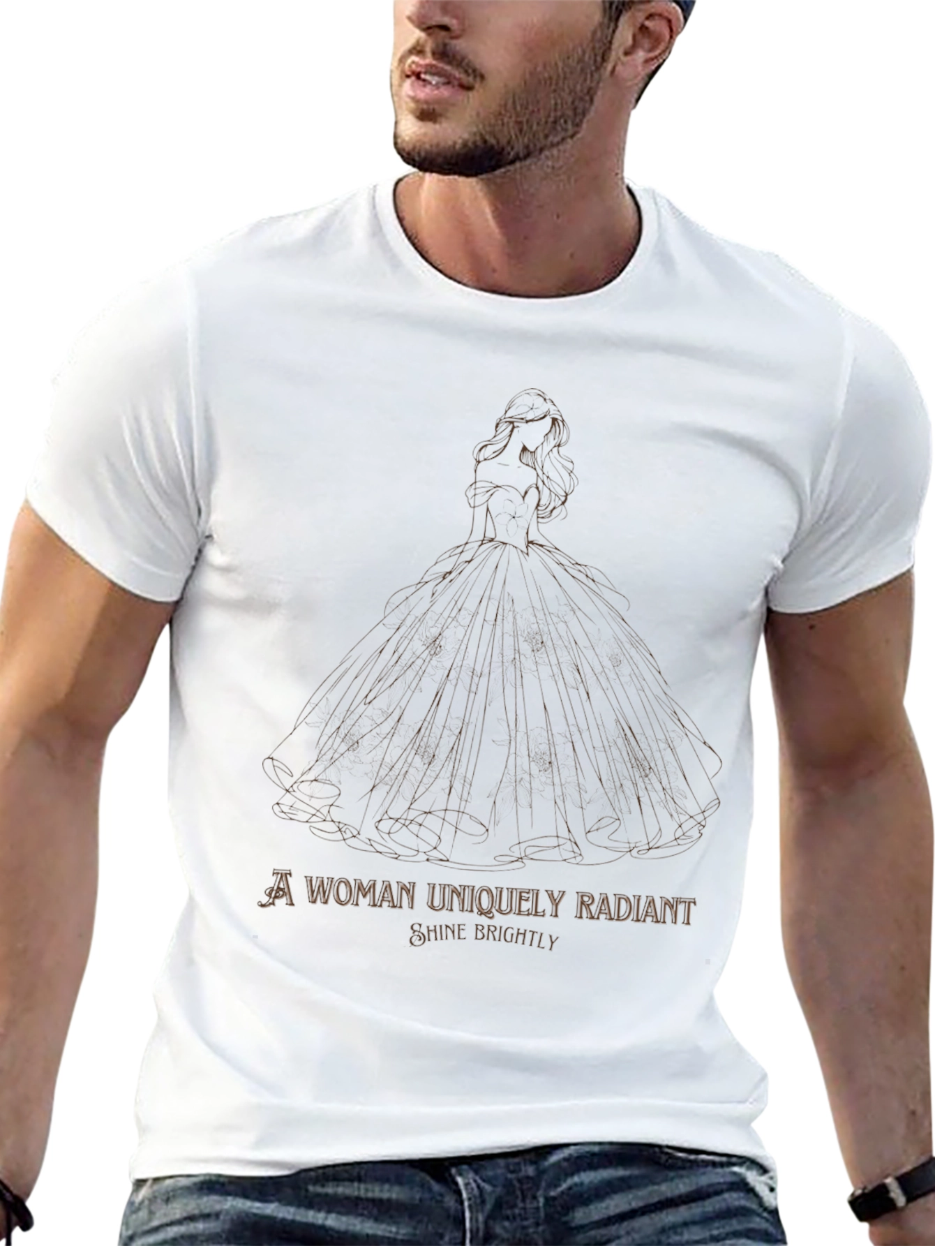 Radiant Woman Graphic Tee - Shine Brightly