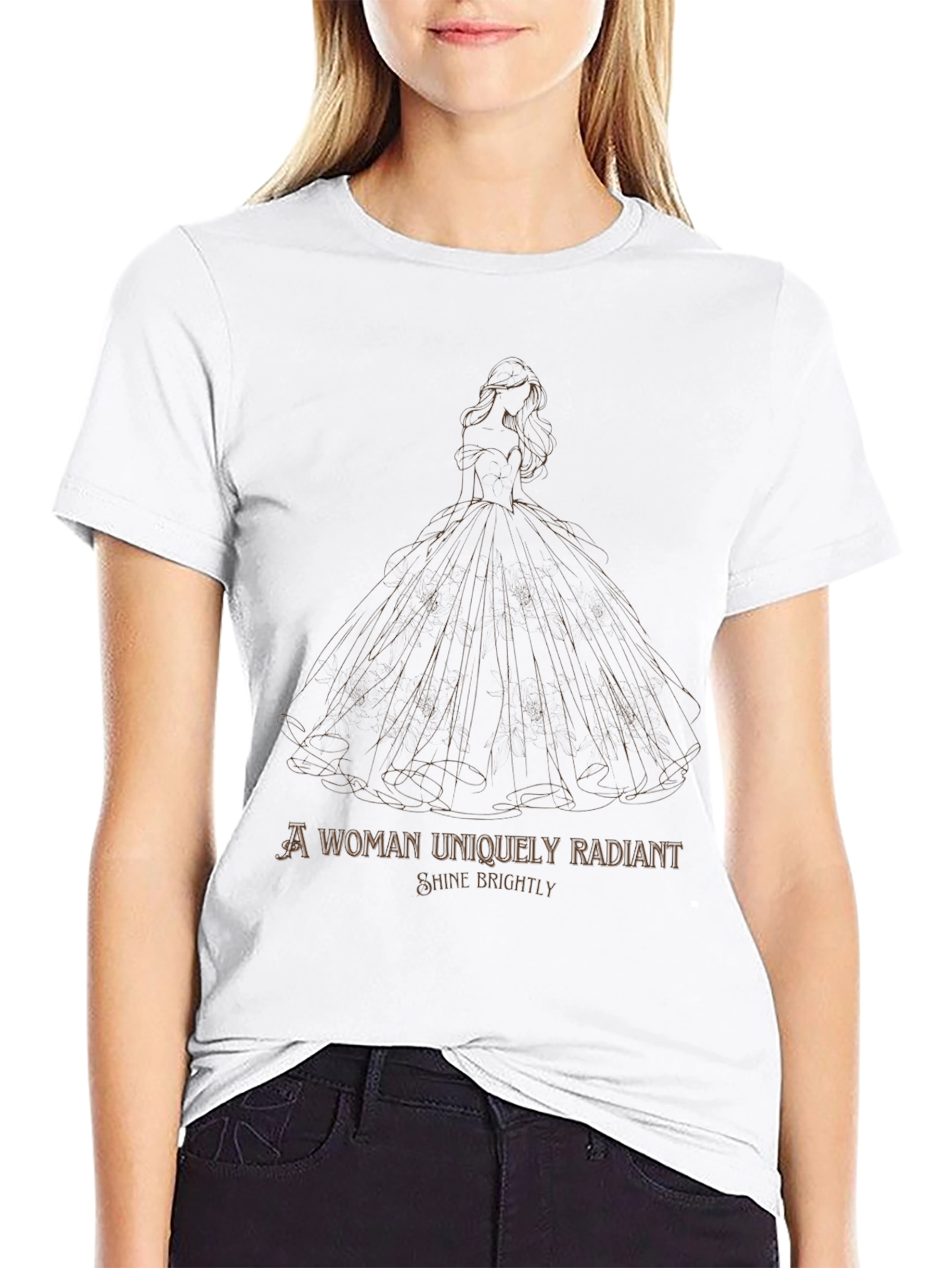 Radiant Woman Graphic Tee - Shine Brightly
