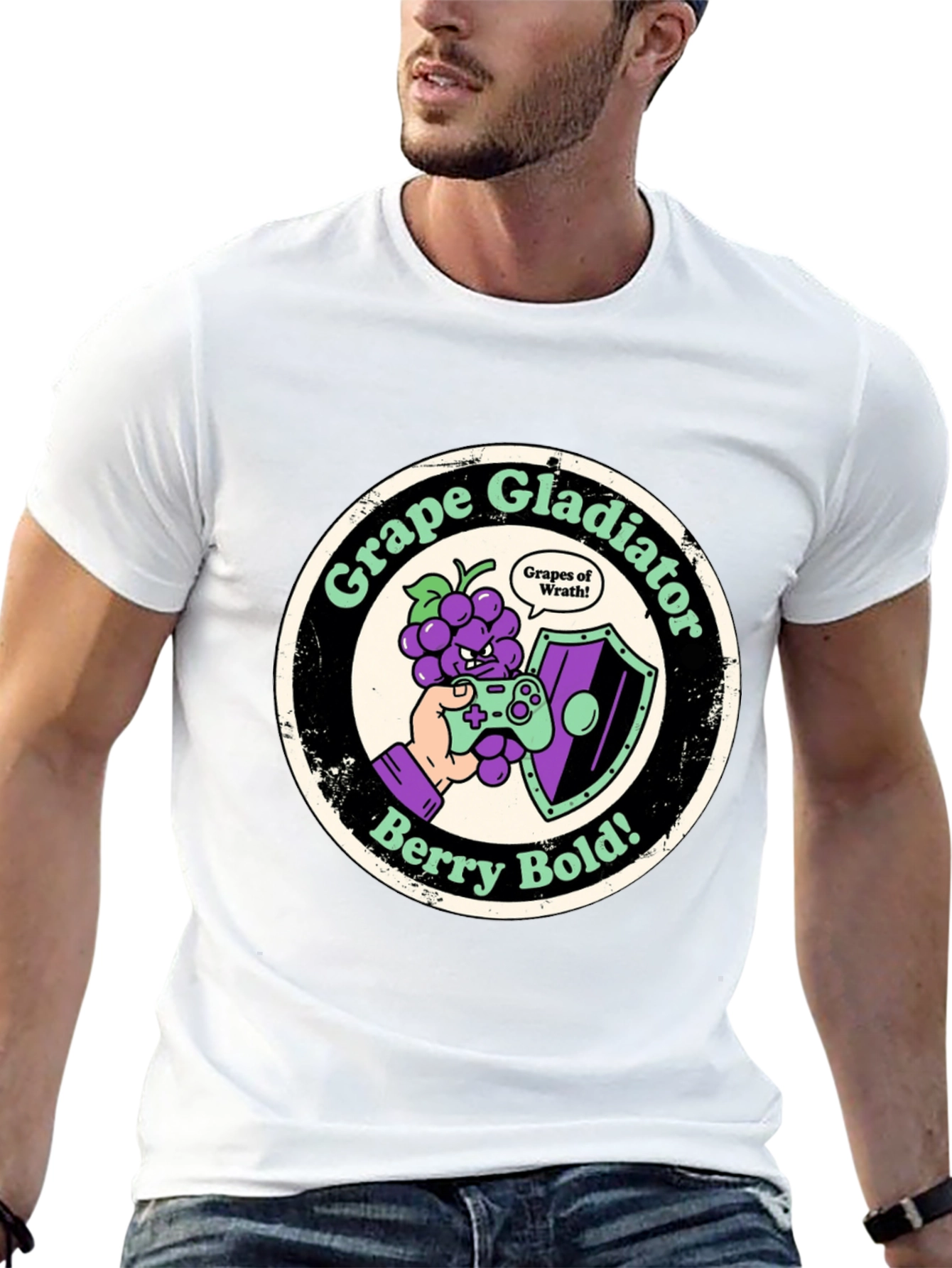 Grape Gladiator Tee - Berry Bold T-Shirt