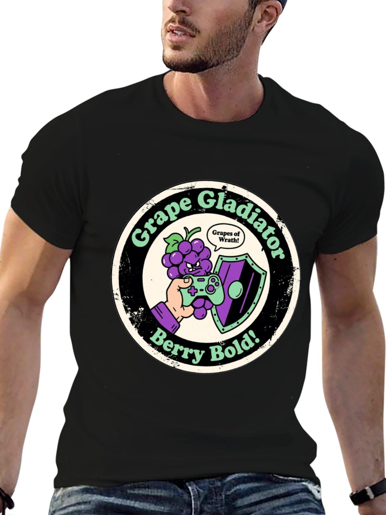 Grape Gladiator Tee - Berry Bold T-Shirt