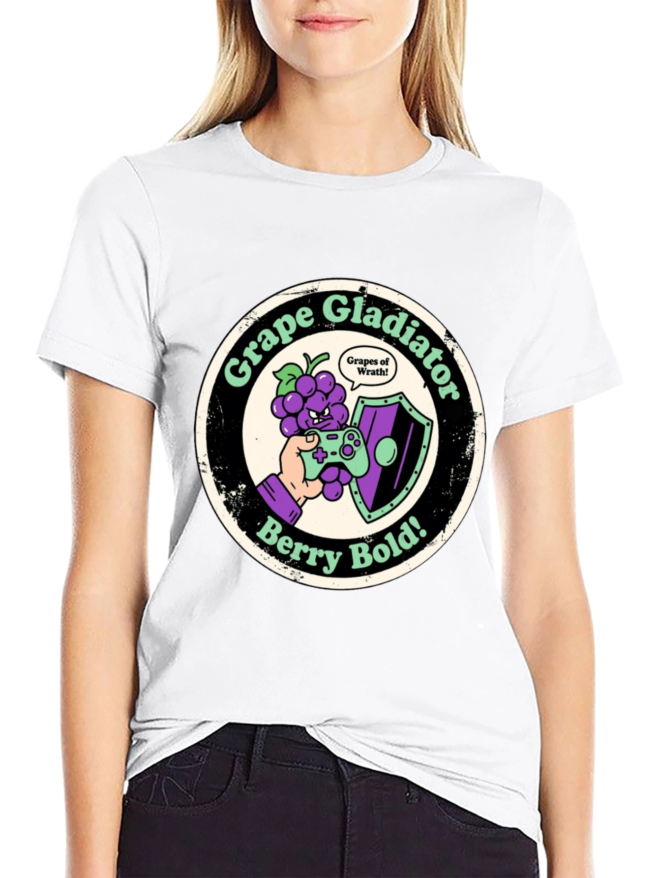 Grape Gladiator Tee - Berry Bold T-Shirt