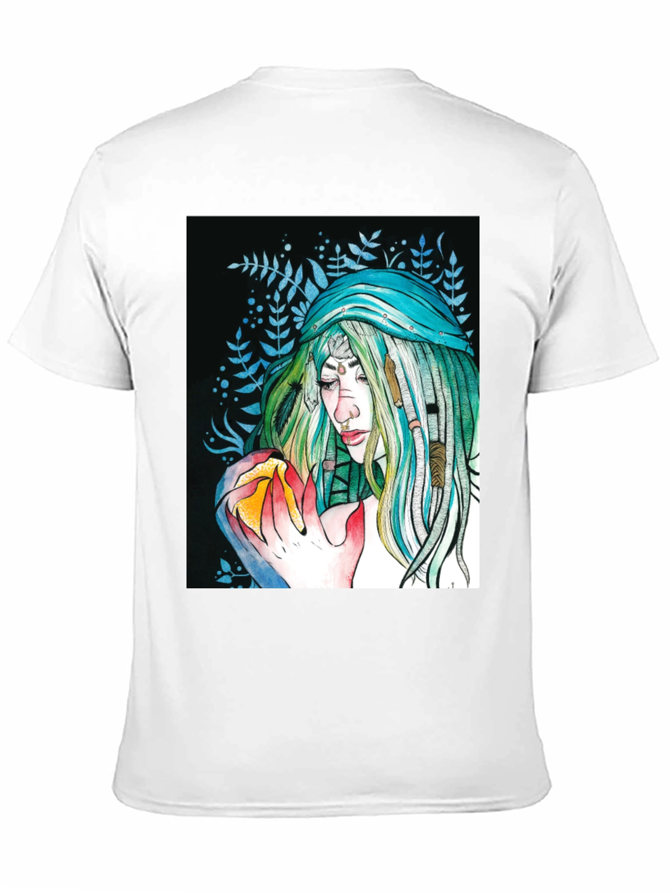 Mystic Woman Graphic Tee - Black Cotton T-Shirt