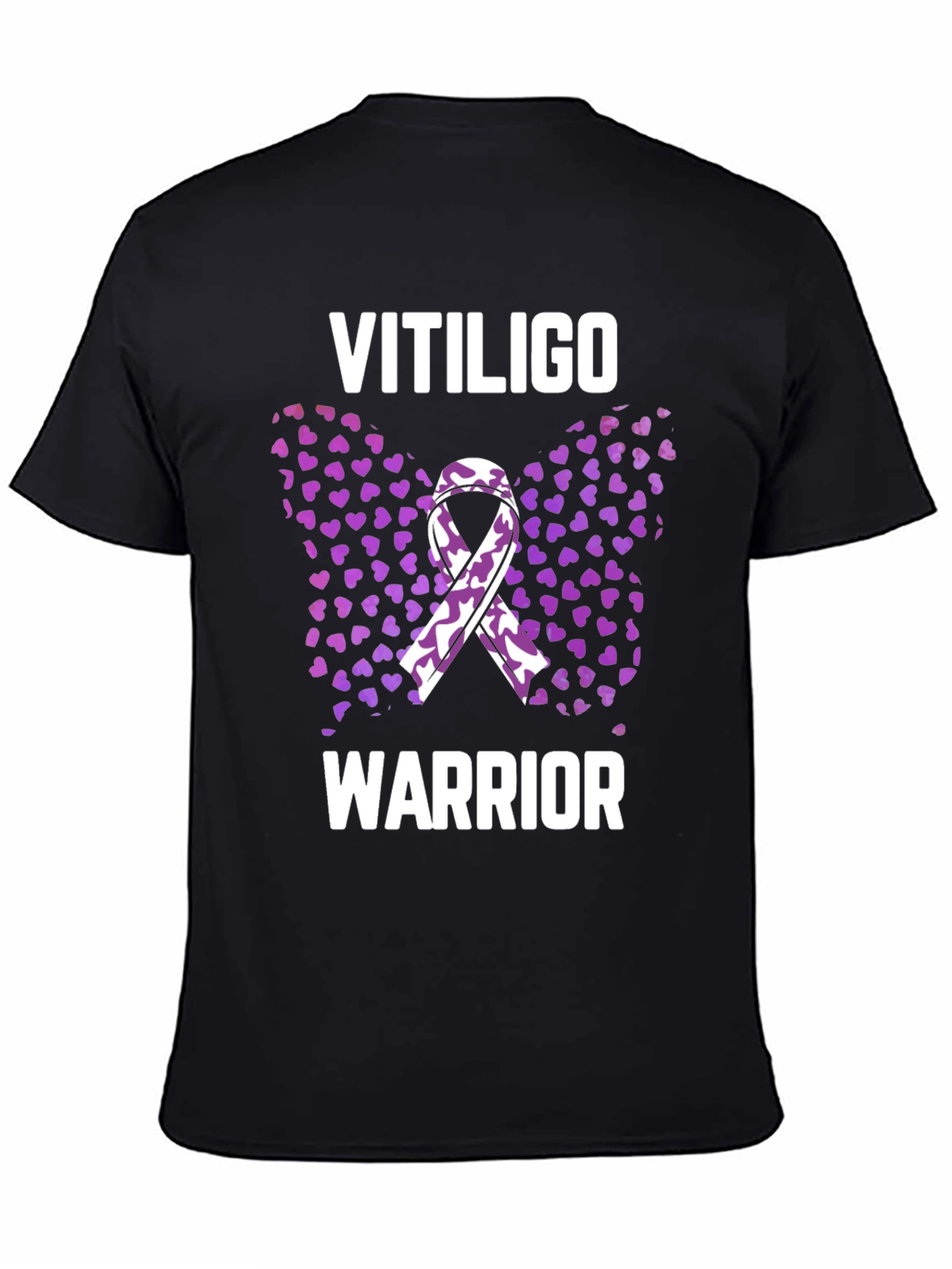Vitiligo Warrior Butterfly Heart T-Shirt