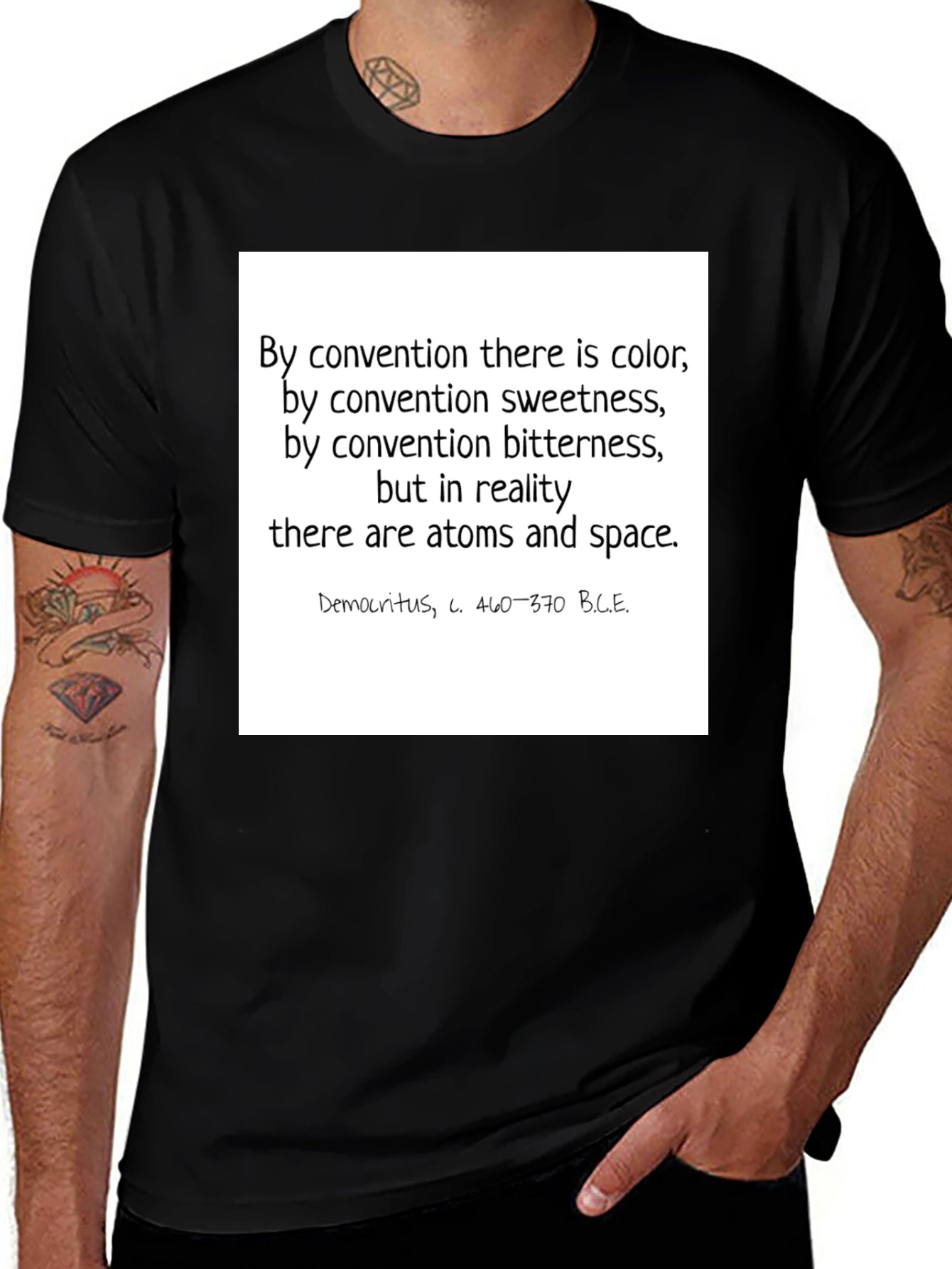 Philosopher Quote T-Shirt - Atoms & Space