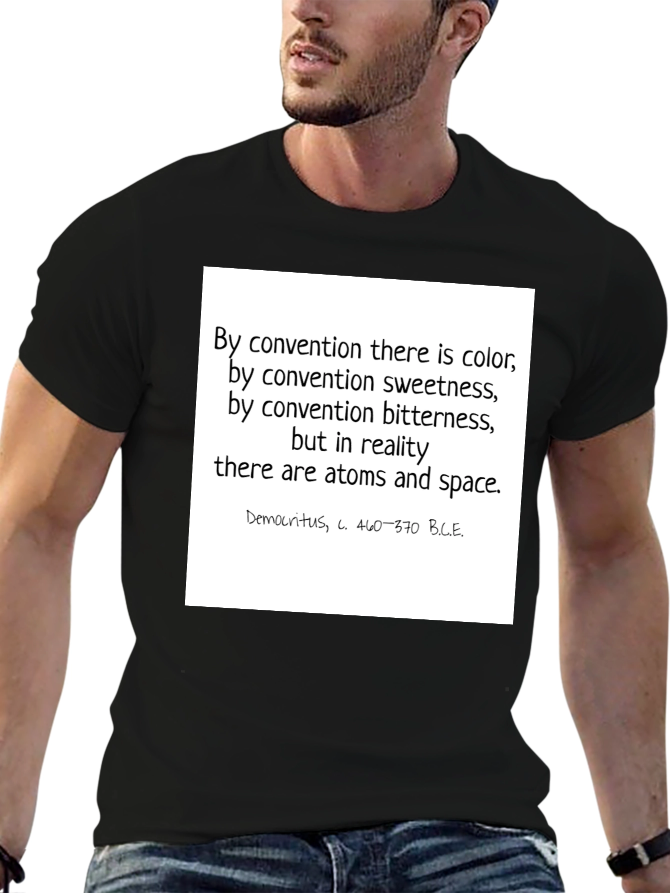 Philosopher Quote T-Shirt - Atoms & Space