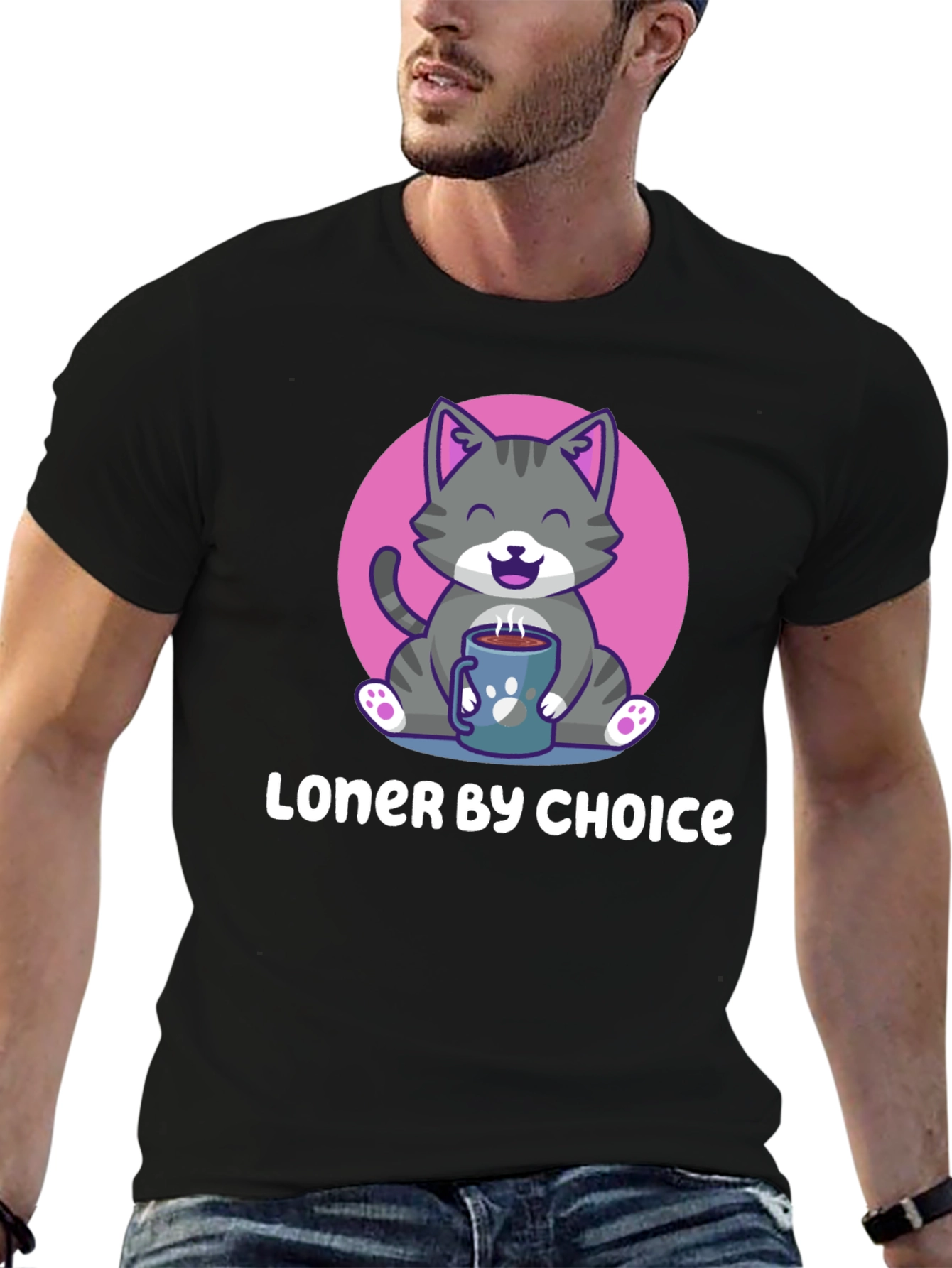 Loner by Choice Cat T-Shirt