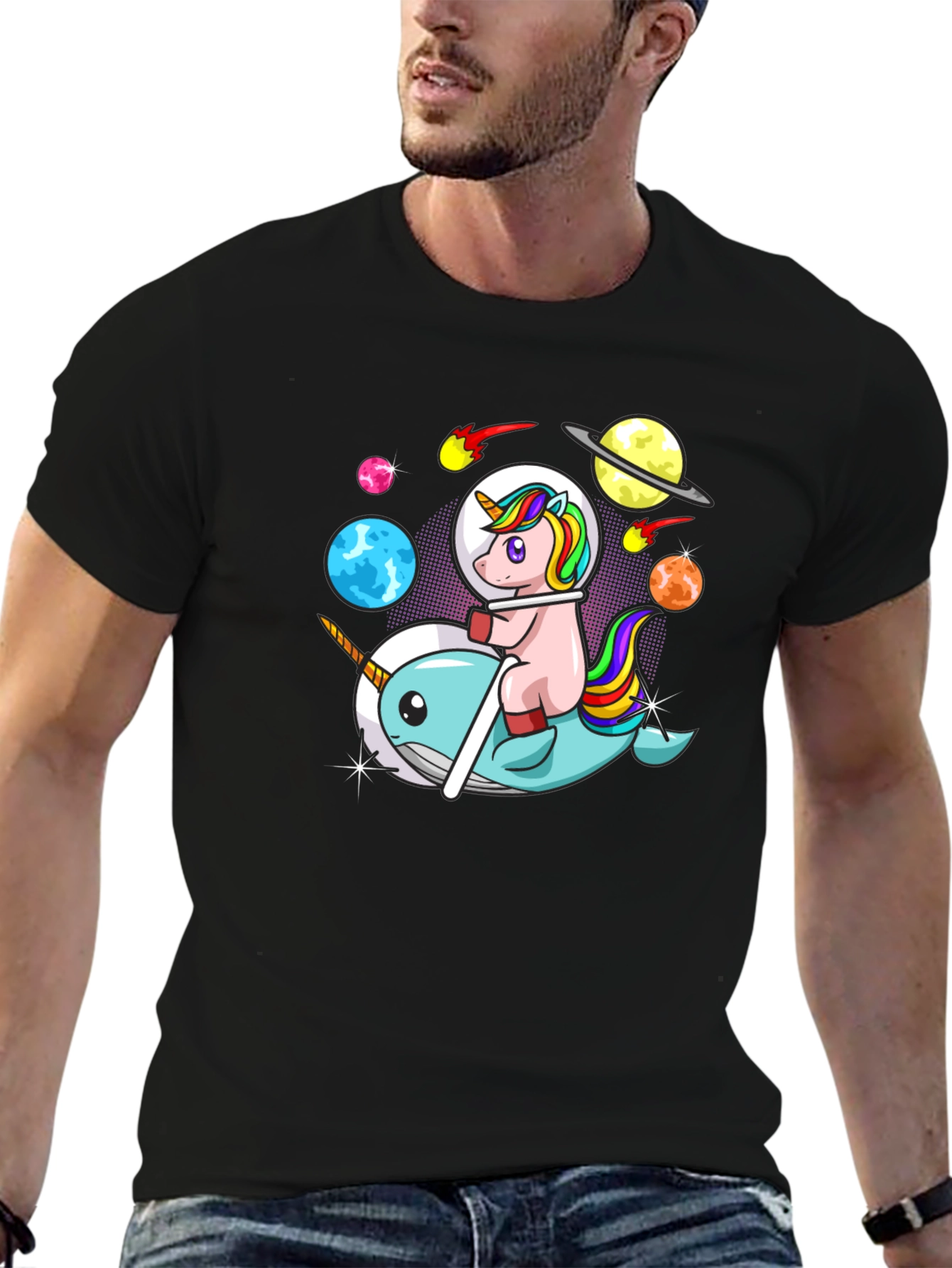 Unicorn Narwhal T-Shirt - Space Adventure