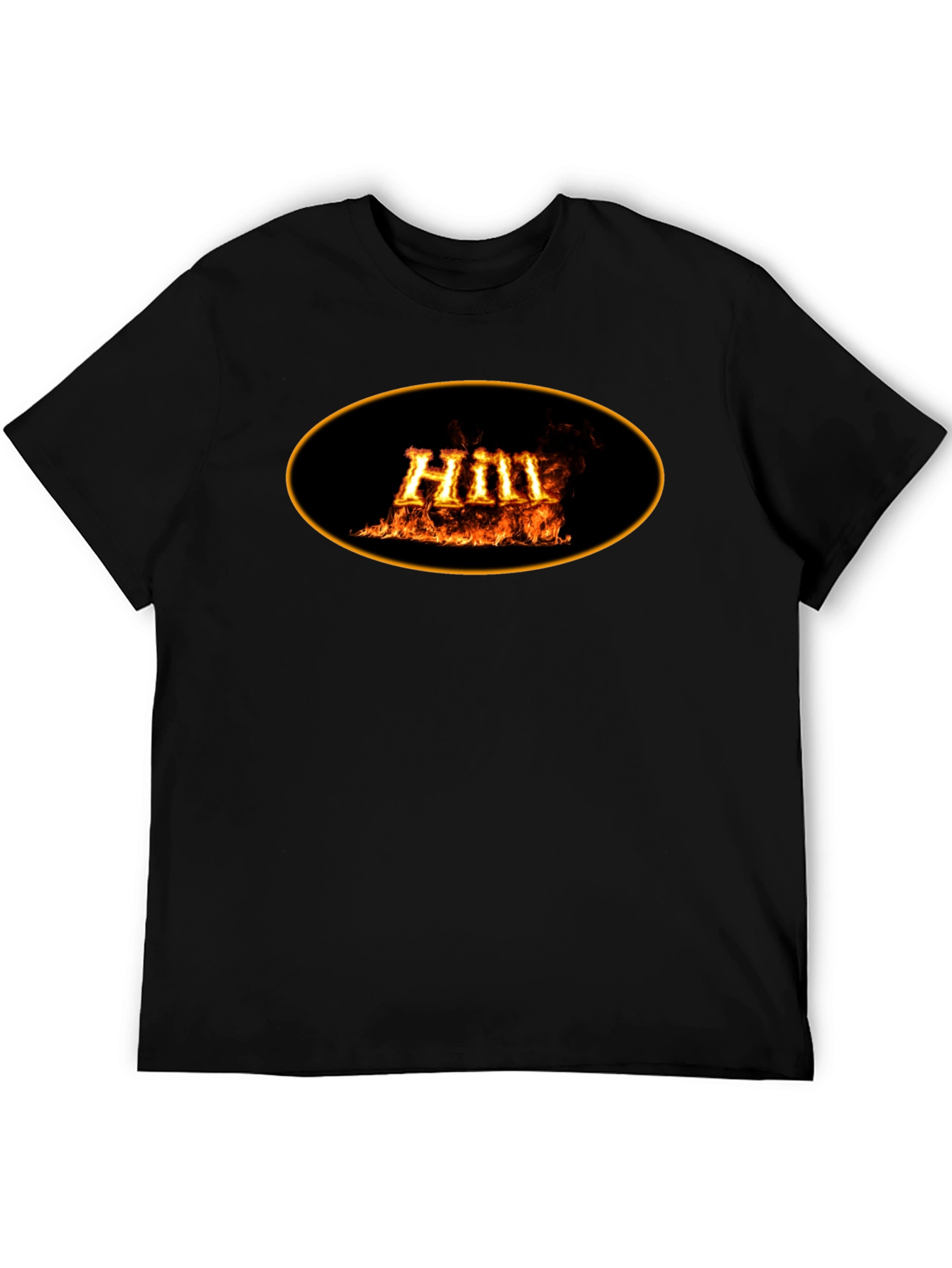 Fiery Hill Graphic Black T-Shirt