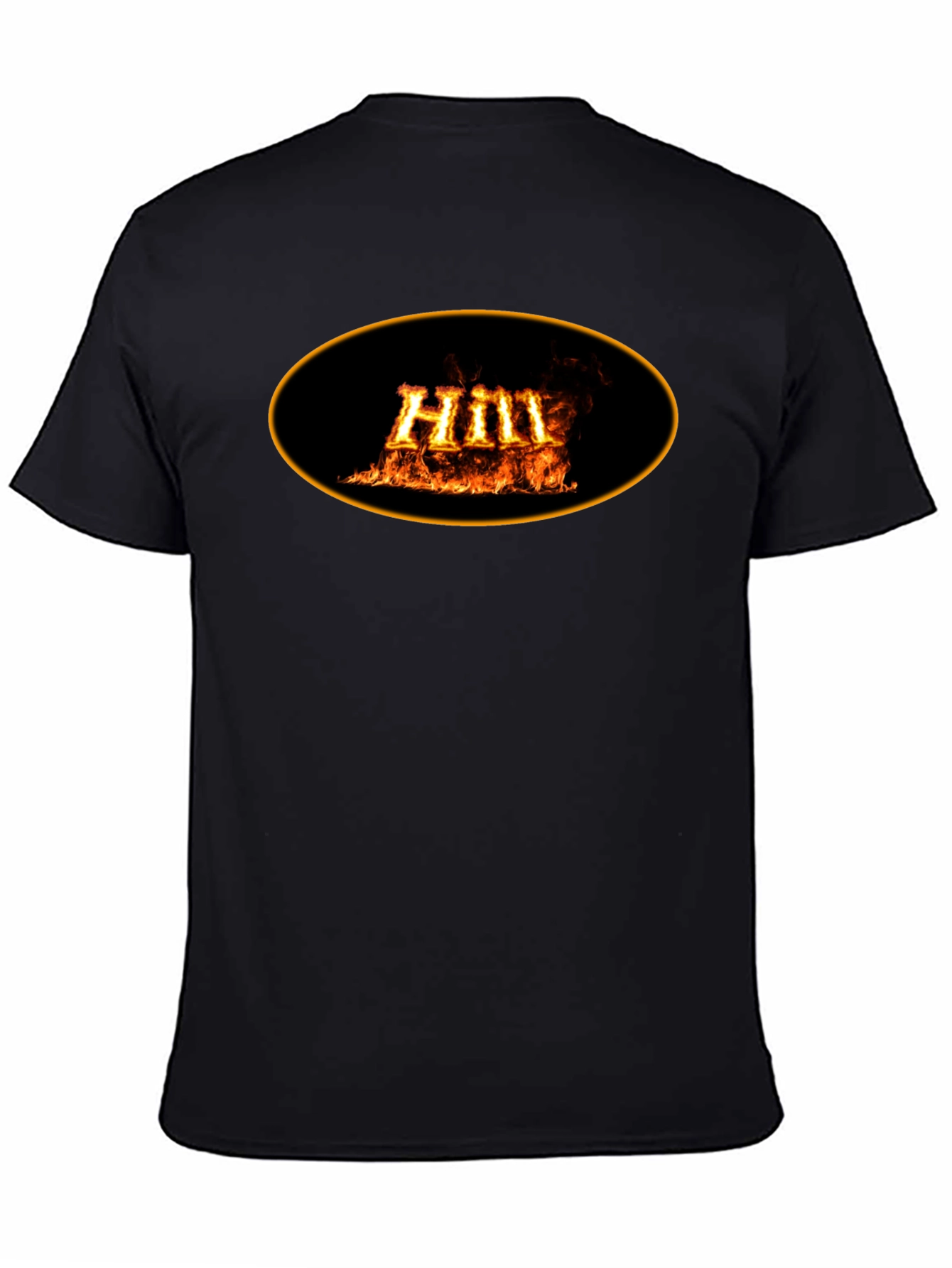 Fiery Hill Graphic Black T-Shirt