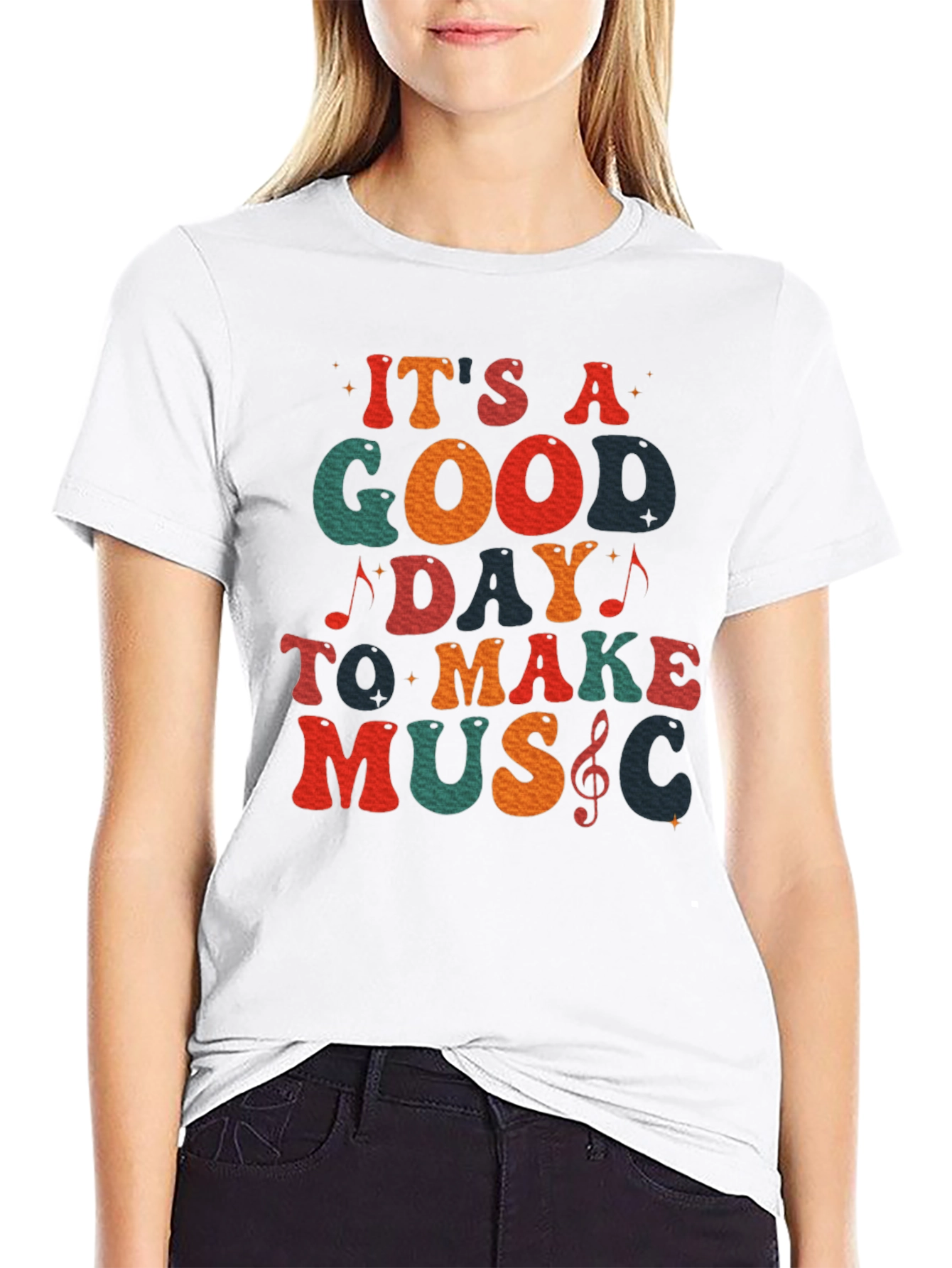 Its A Good Day To Make Music Black T-Shirt