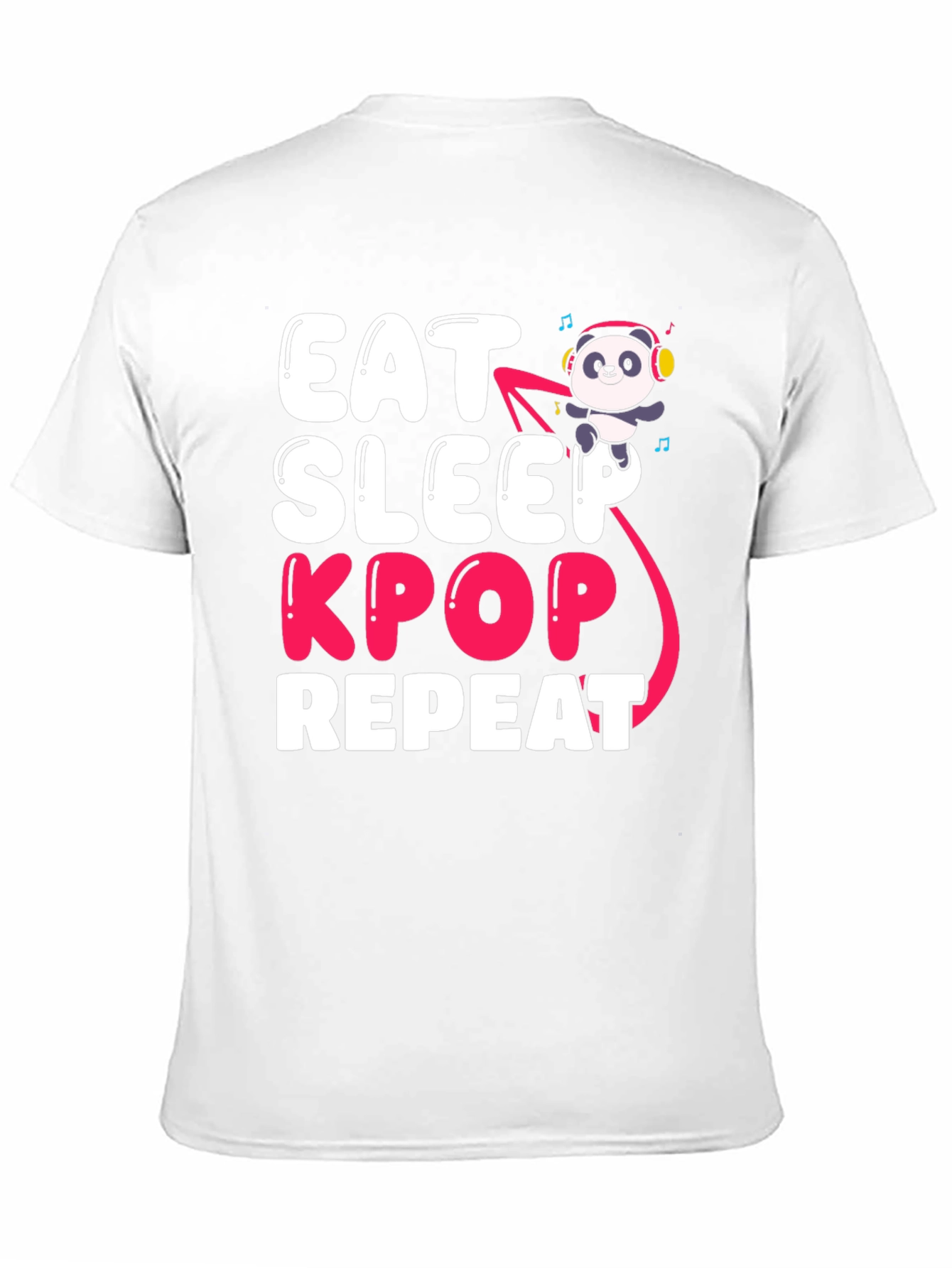 Eat Sleep Kpop Repeat Panda T-Shirt