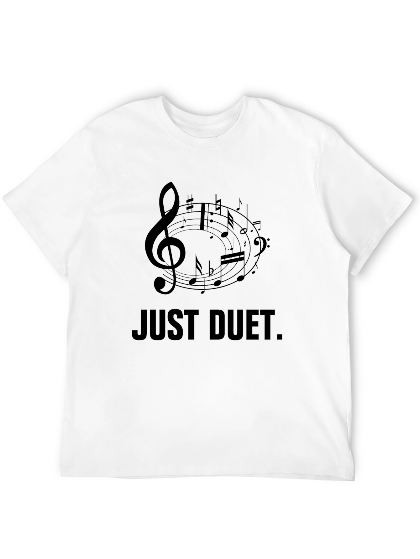 Just Duet Music T-Shirt - Black Graphic Tee