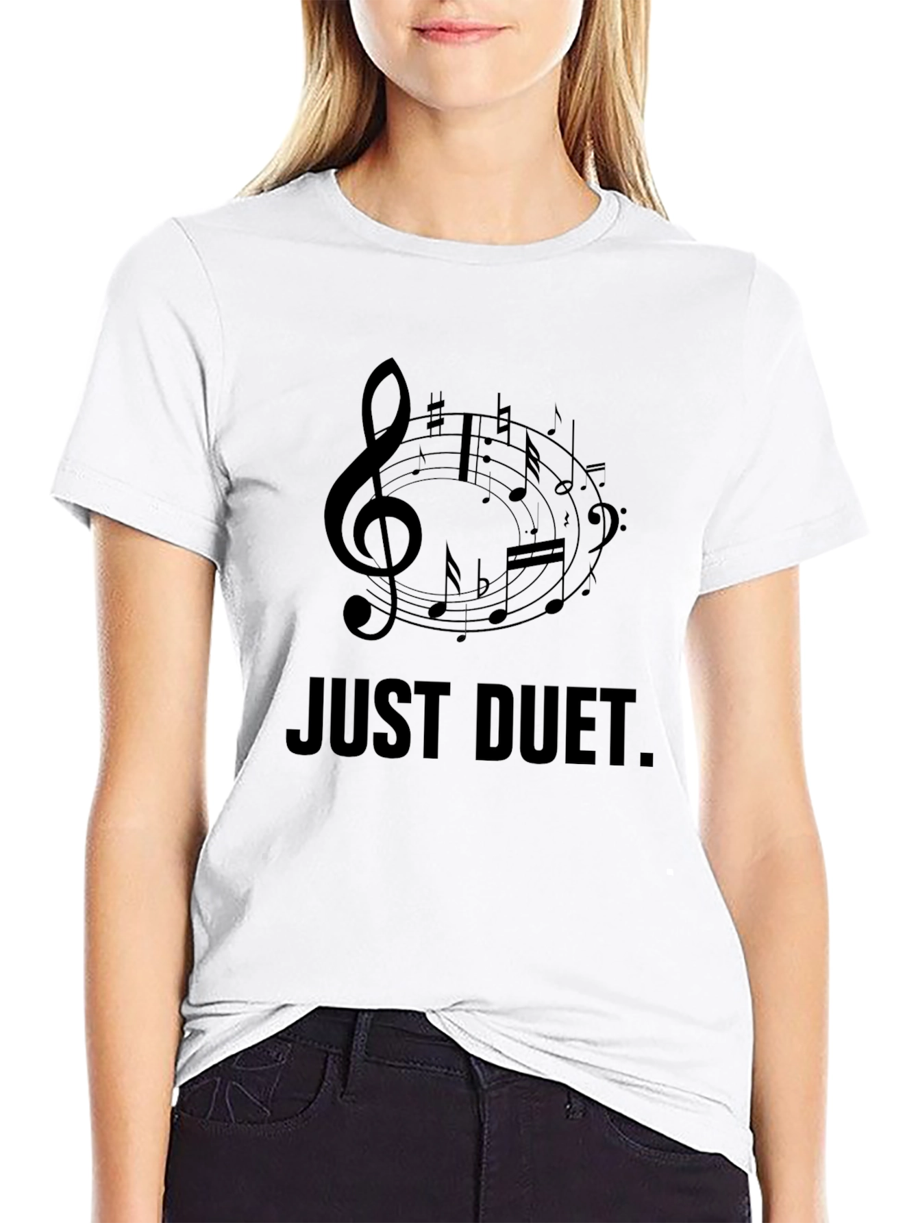 Just Duet Music T-Shirt - Black Graphic Tee