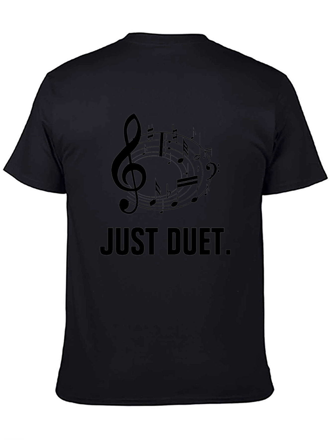 Just Duet Music T-Shirt - Black Graphic Tee