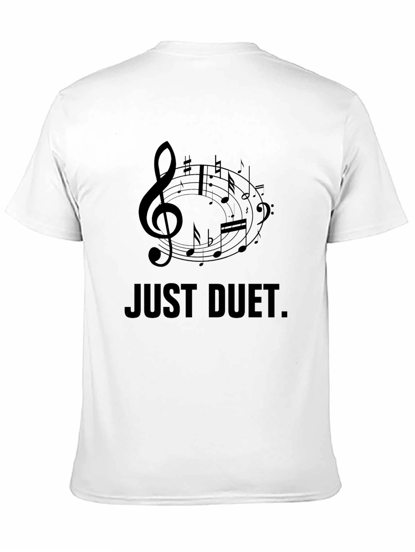 Just Duet Music T-Shirt - Black Graphic Tee