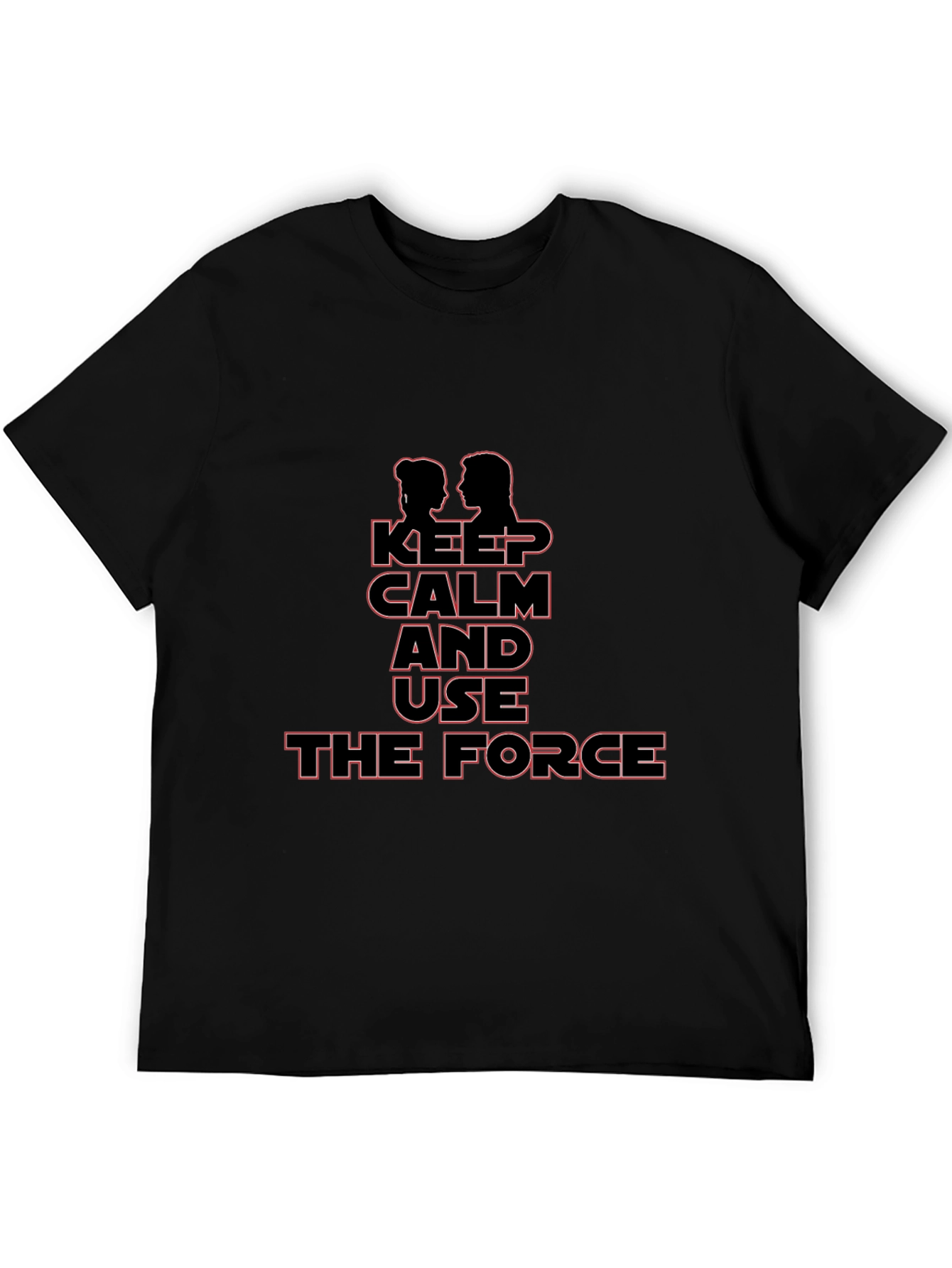 Keep Calm and Use the Force Black T-Shirt