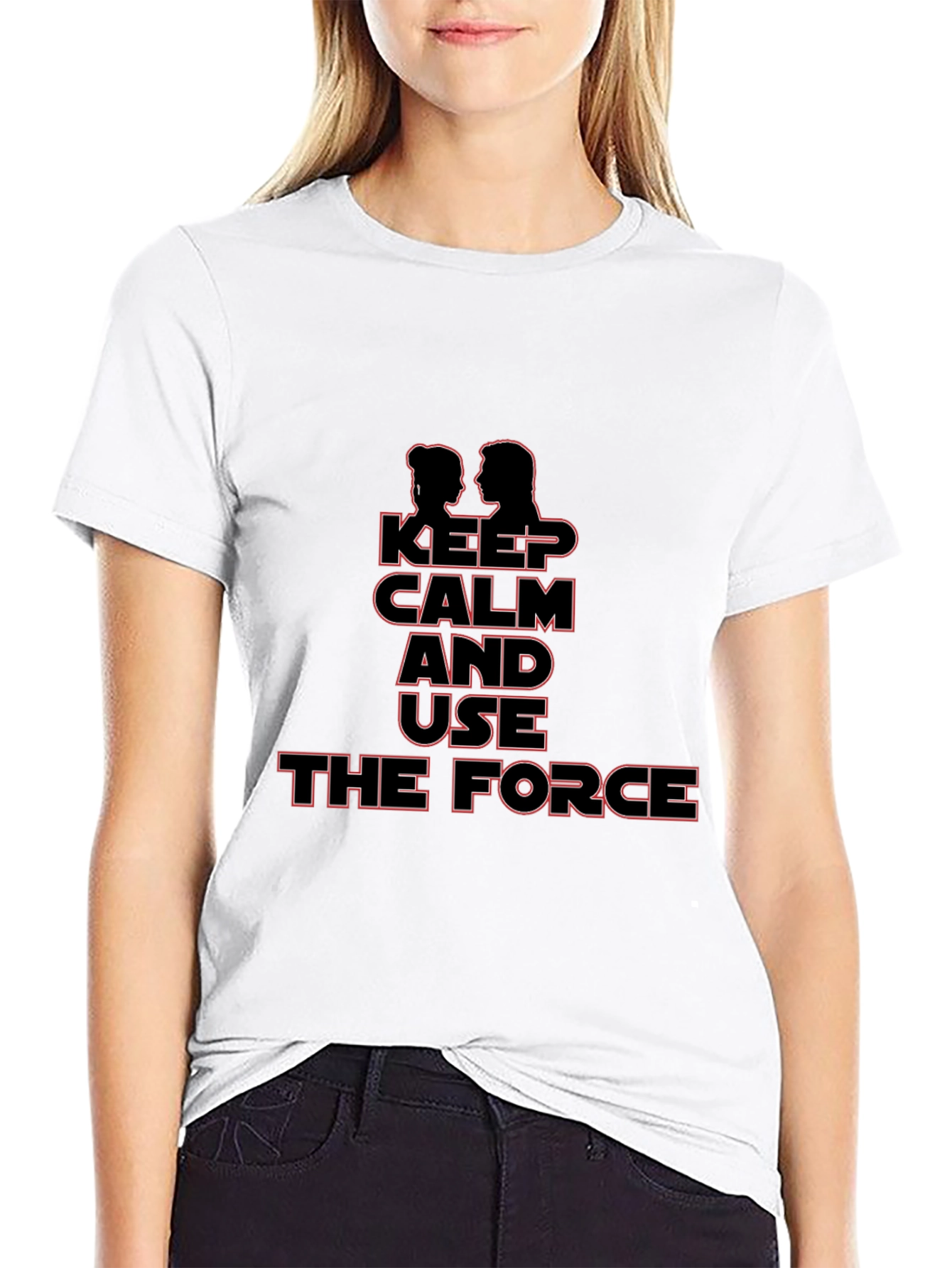 Keep Calm and Use the Force Black T-Shirt