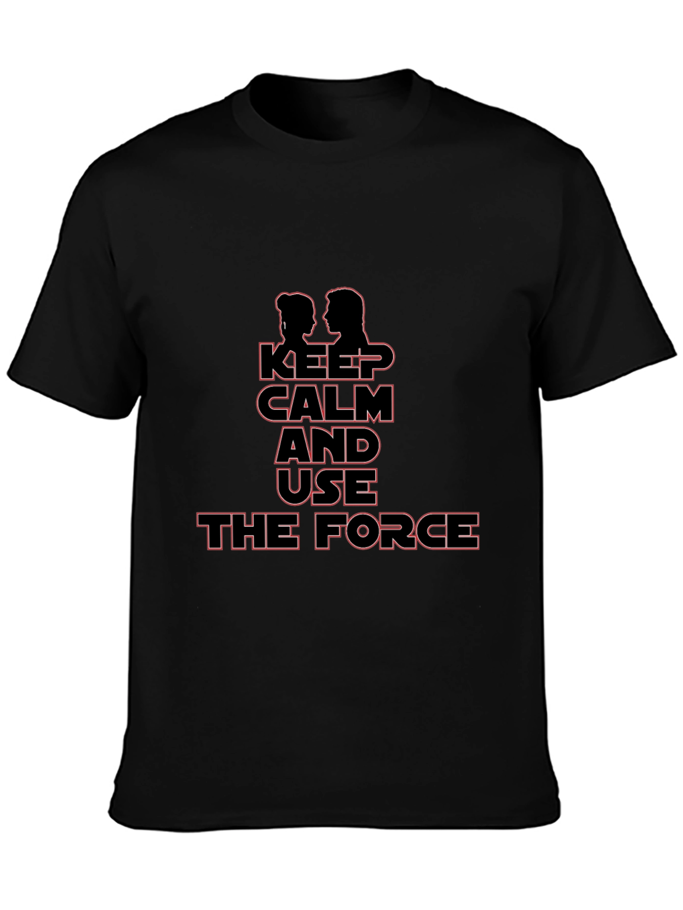 Keep Calm and Use the Force Black T-Shirt