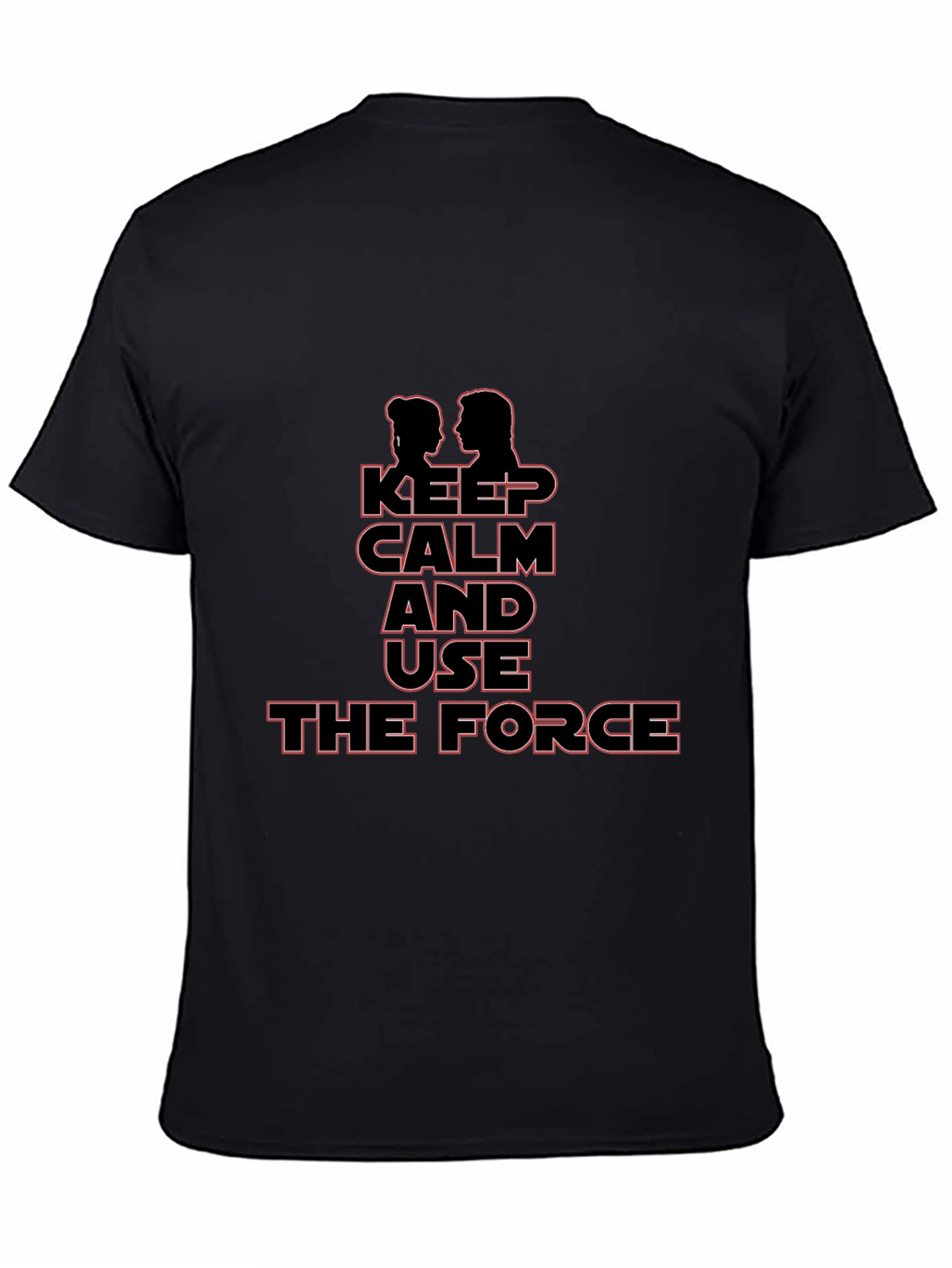 Keep Calm and Use the Force Black T-Shirt