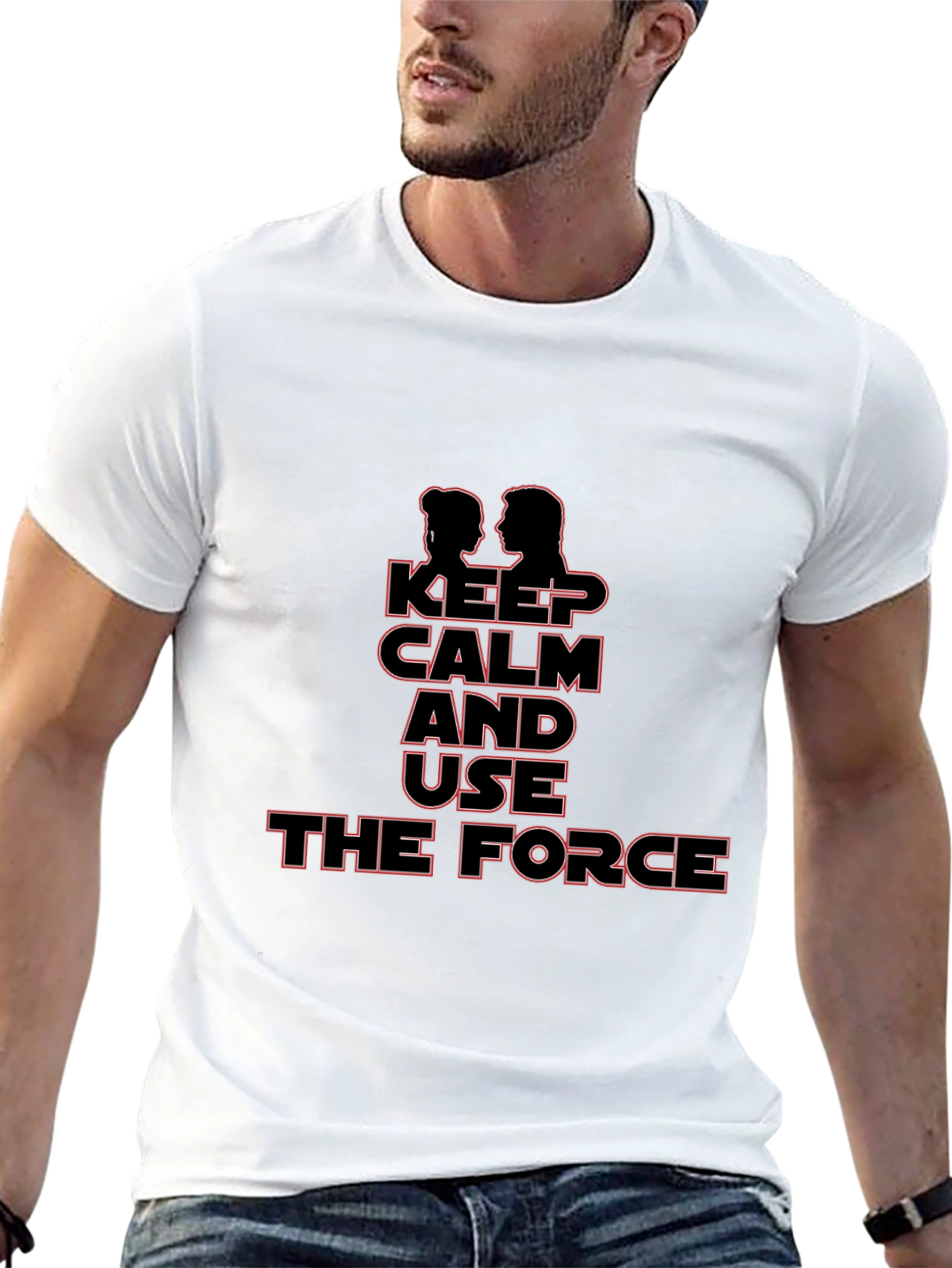 Keep Calm and Use the Force Black T-Shirt