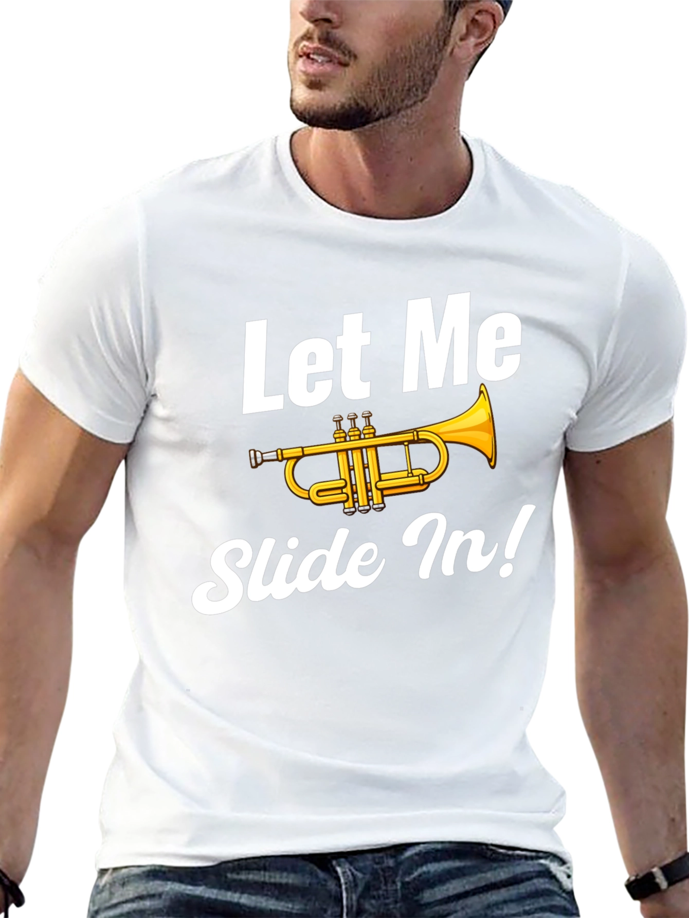 Let Me Slide In! Trumpet Graphic Tee