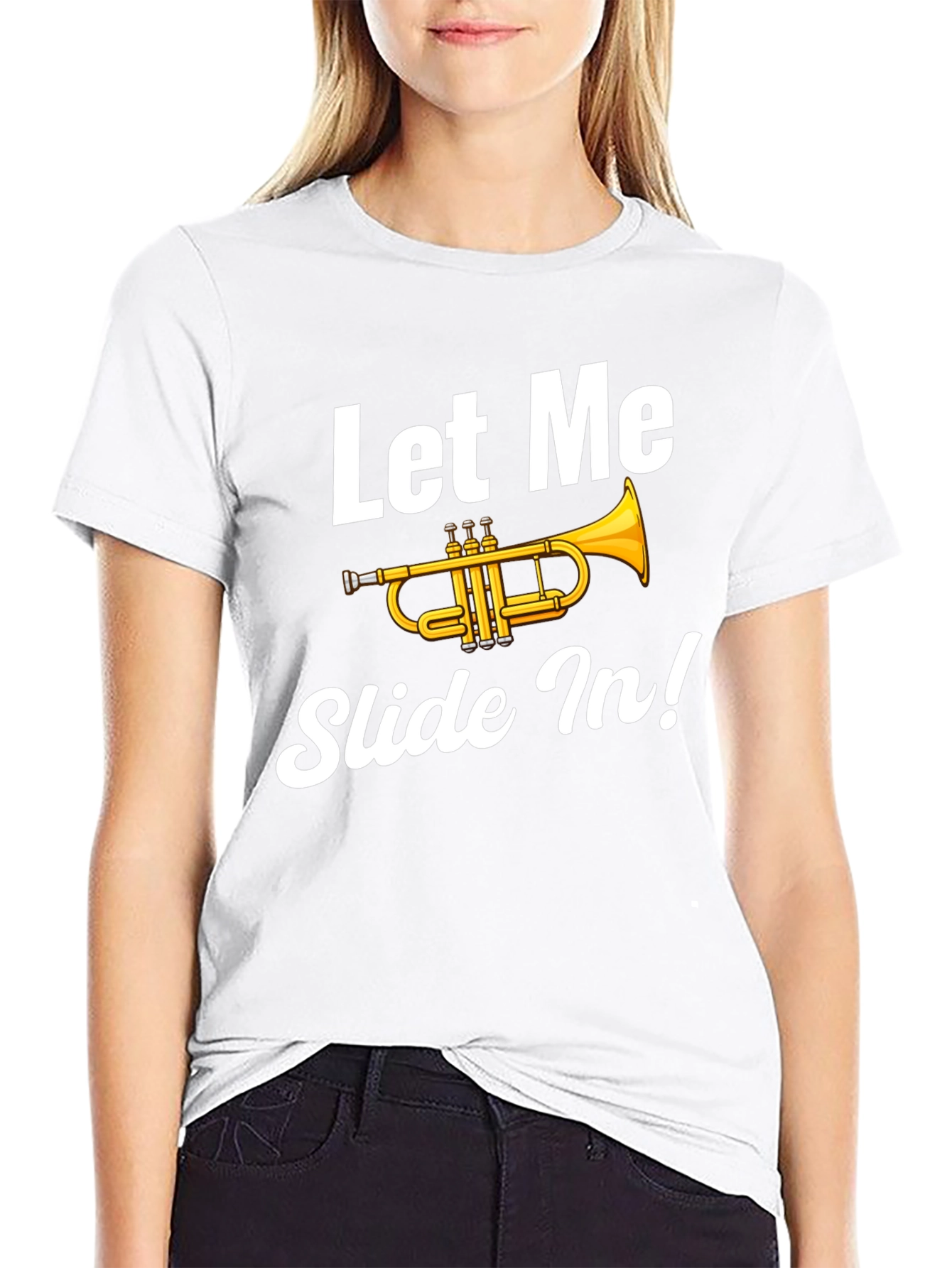 Let Me Slide In! Trumpet Graphic Tee