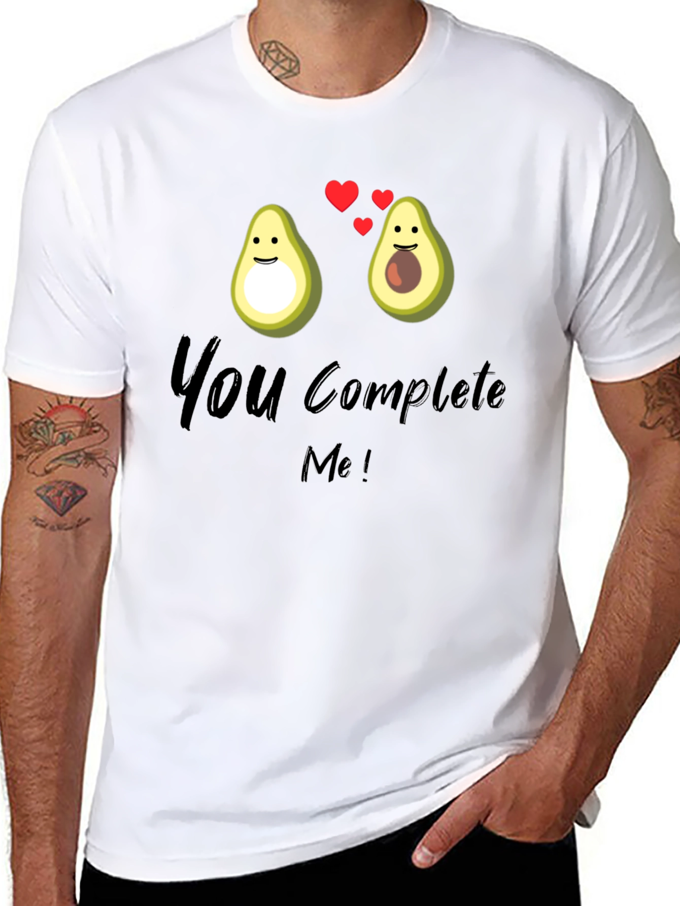 Avocado Love T-Shirt - You Complete Me Graphic Tee