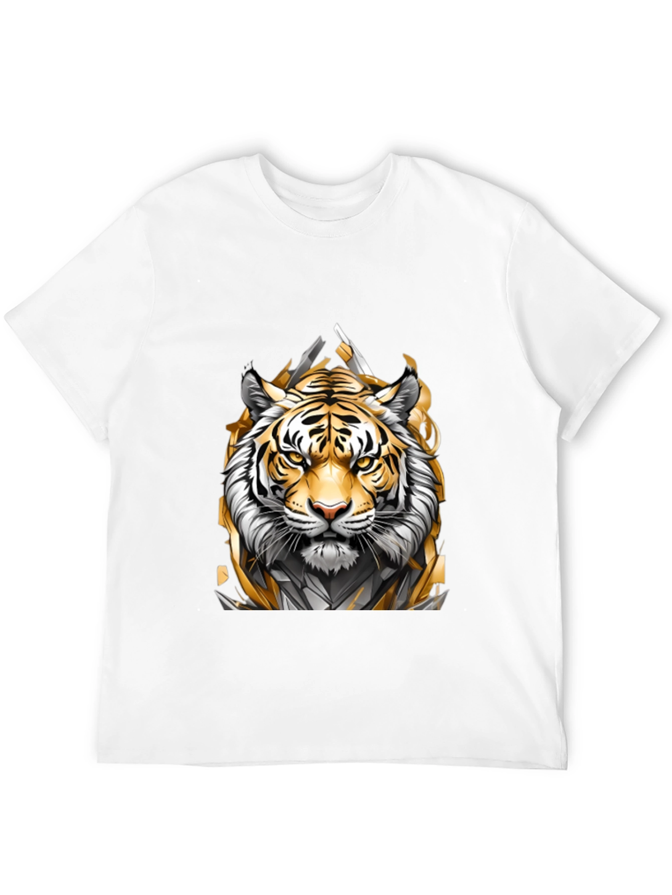 Tiger Graphic Black T-Shirt - Bold Animal Design