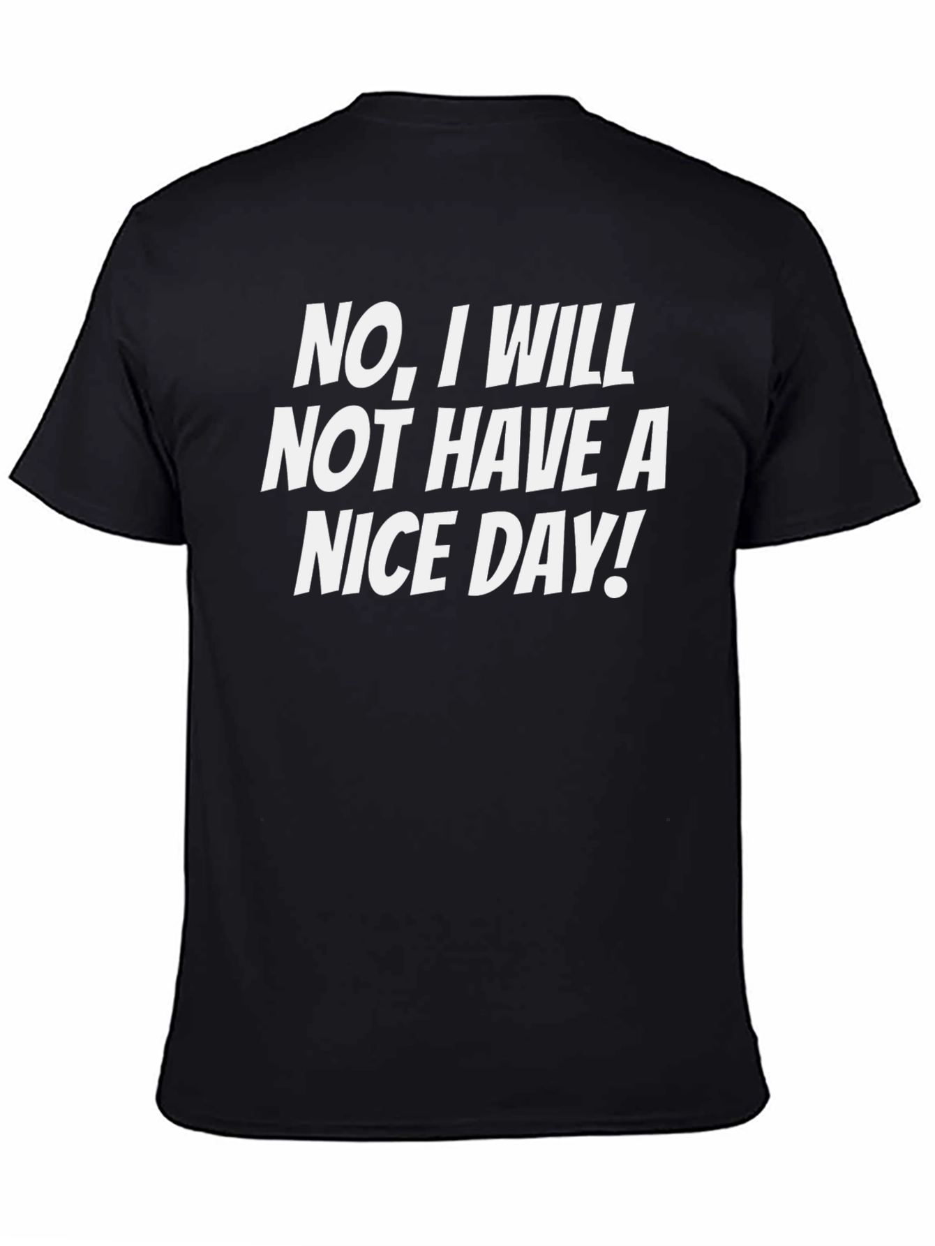 Funny Sarcastic Graphic Tee - No Nice Day