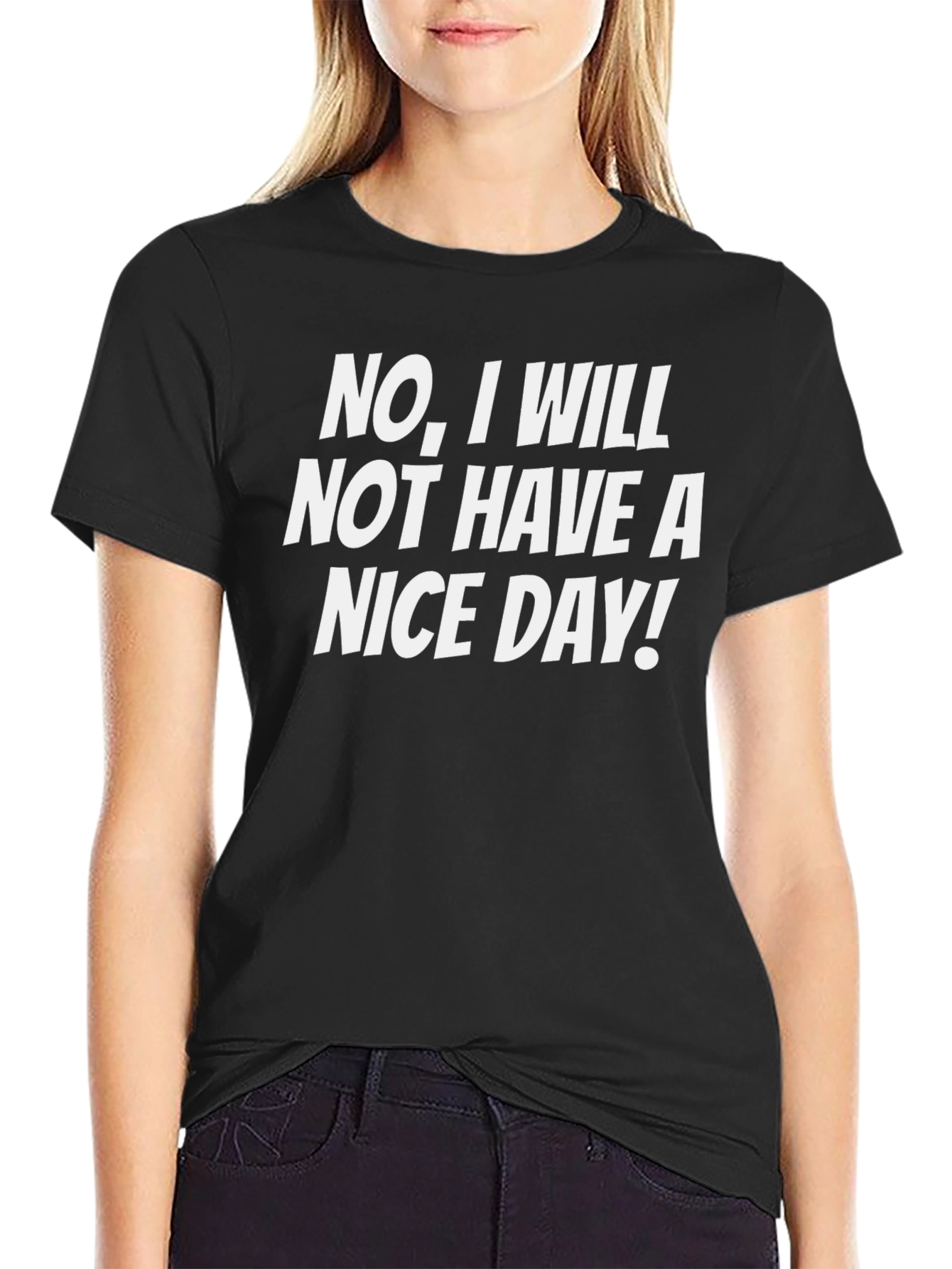 Funny Sarcastic Graphic Tee - No Nice Day