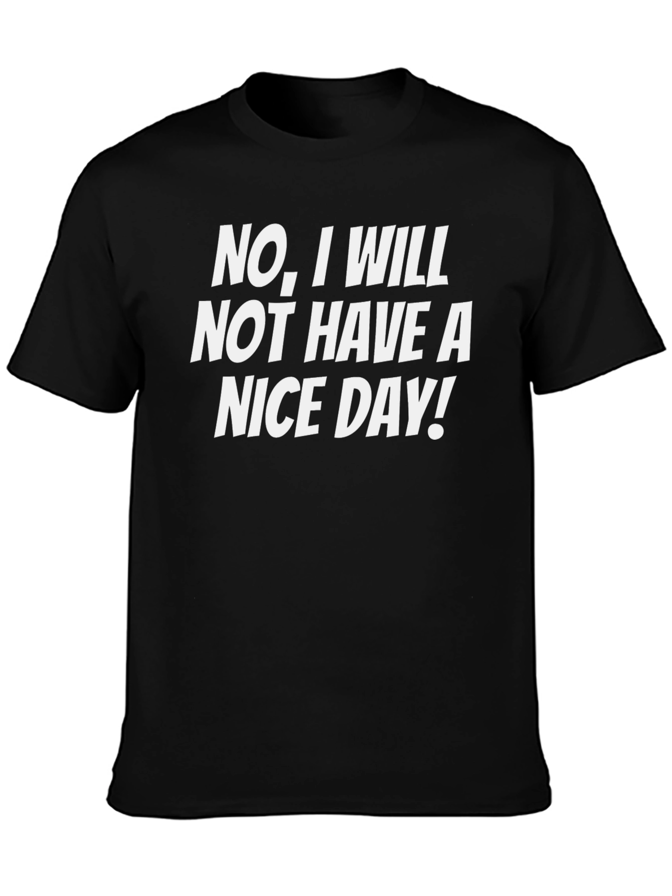 Funny Sarcastic Graphic Tee - No Nice Day