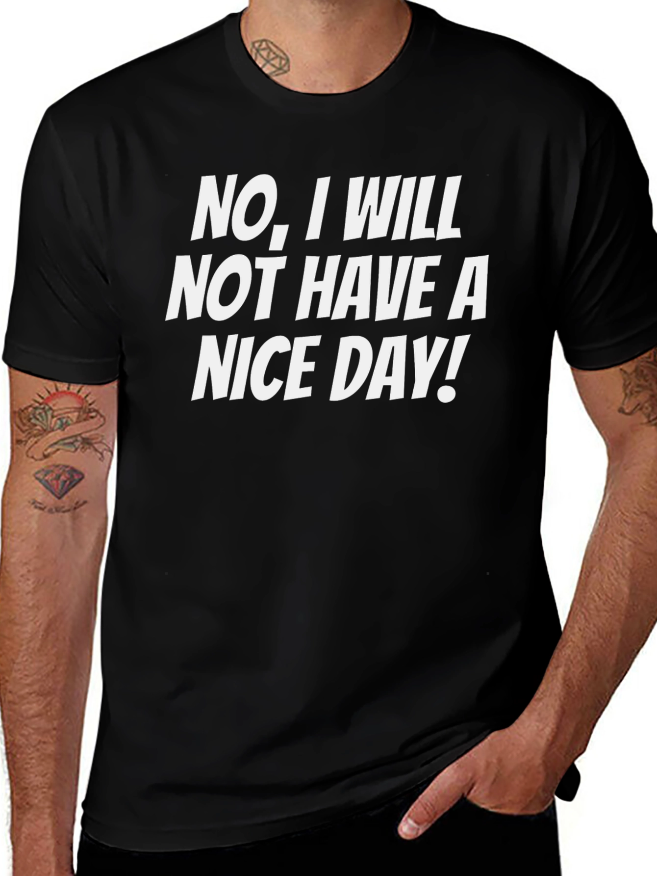 Funny Sarcastic Graphic Tee - No Nice Day