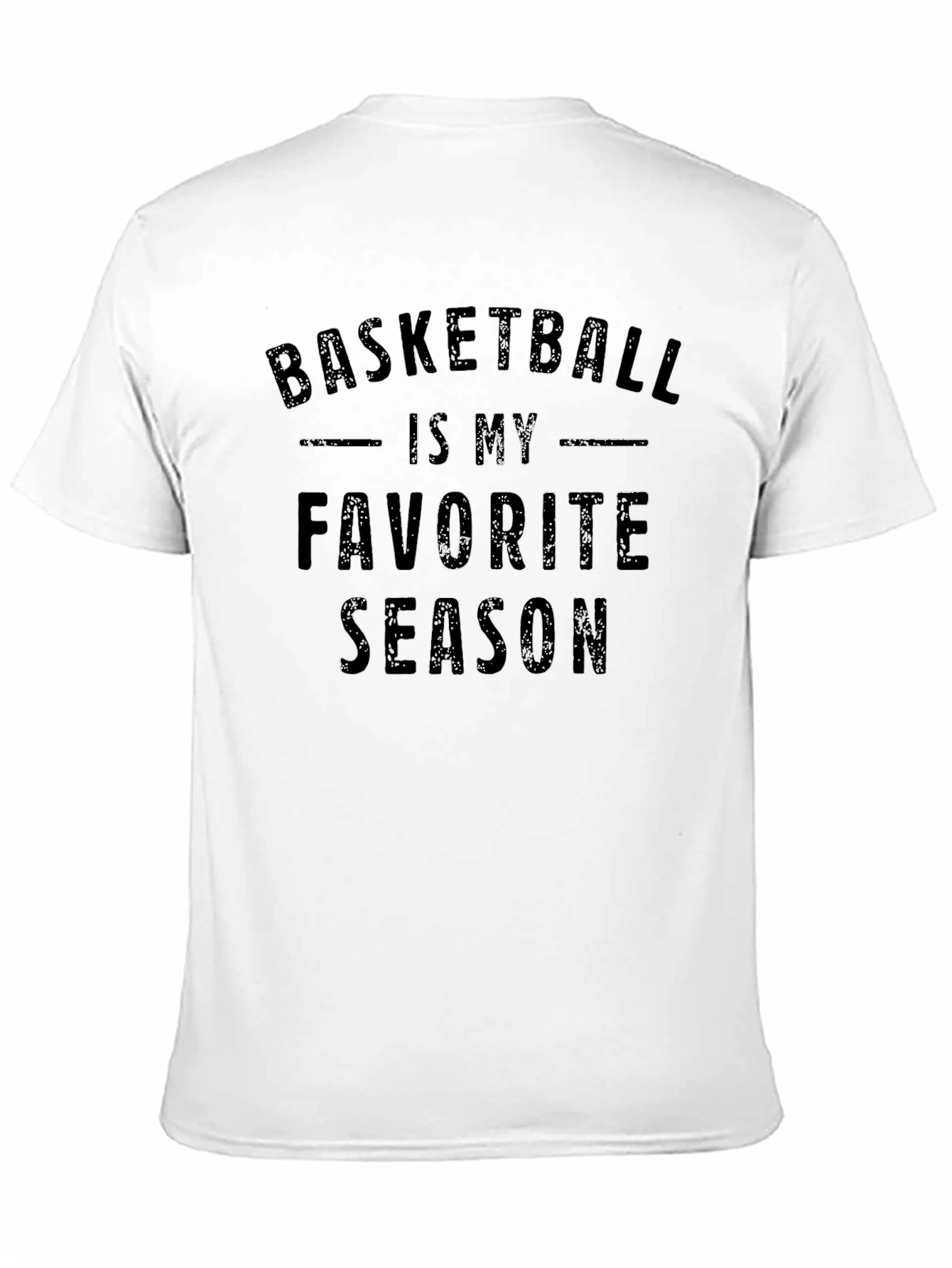 Basketball is My Favorite Season Black T-Shirt