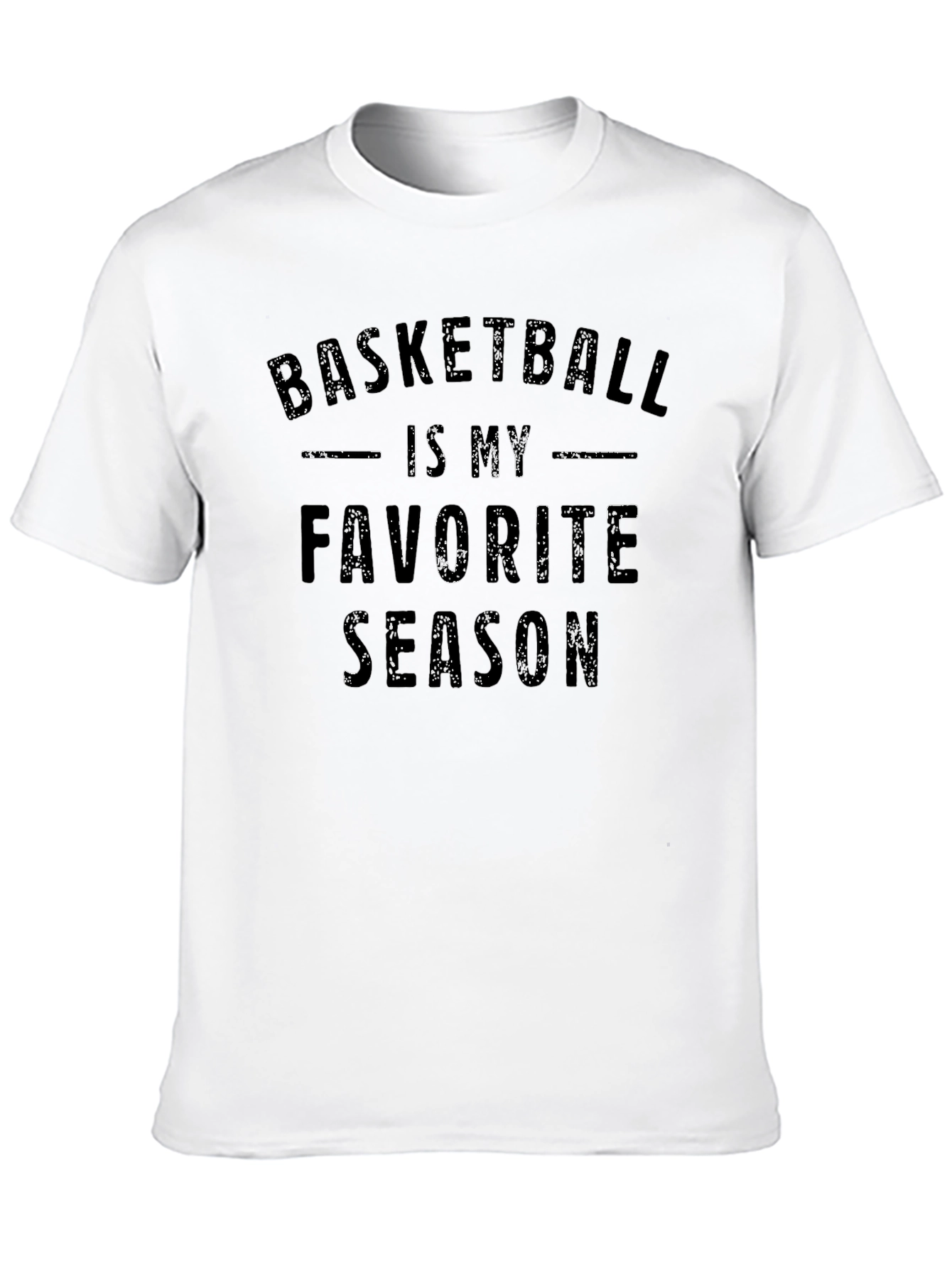 Basketball is My Favorite Season Black T-Shirt