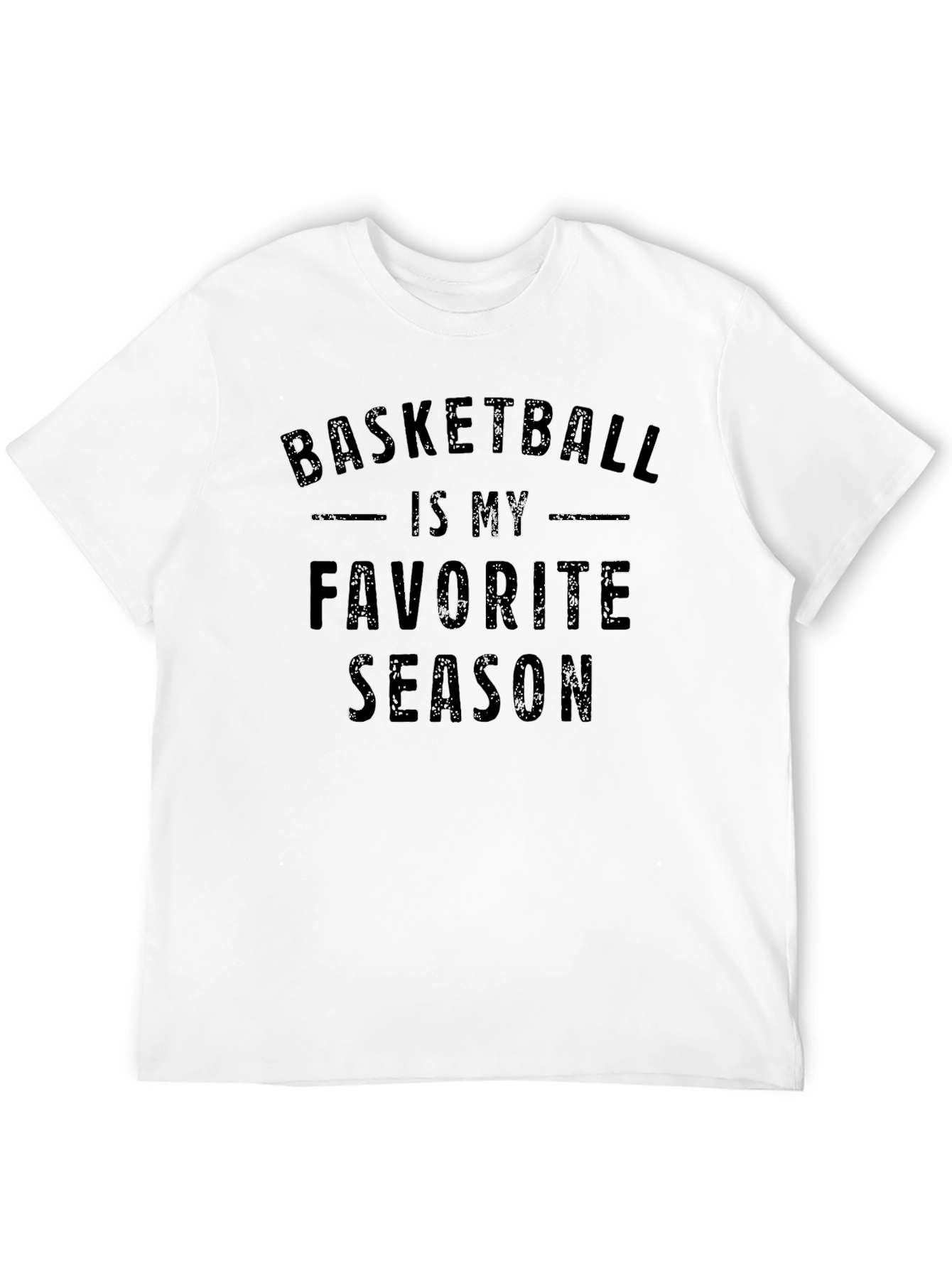 Basketball is My Favorite Season Black T-Shirt