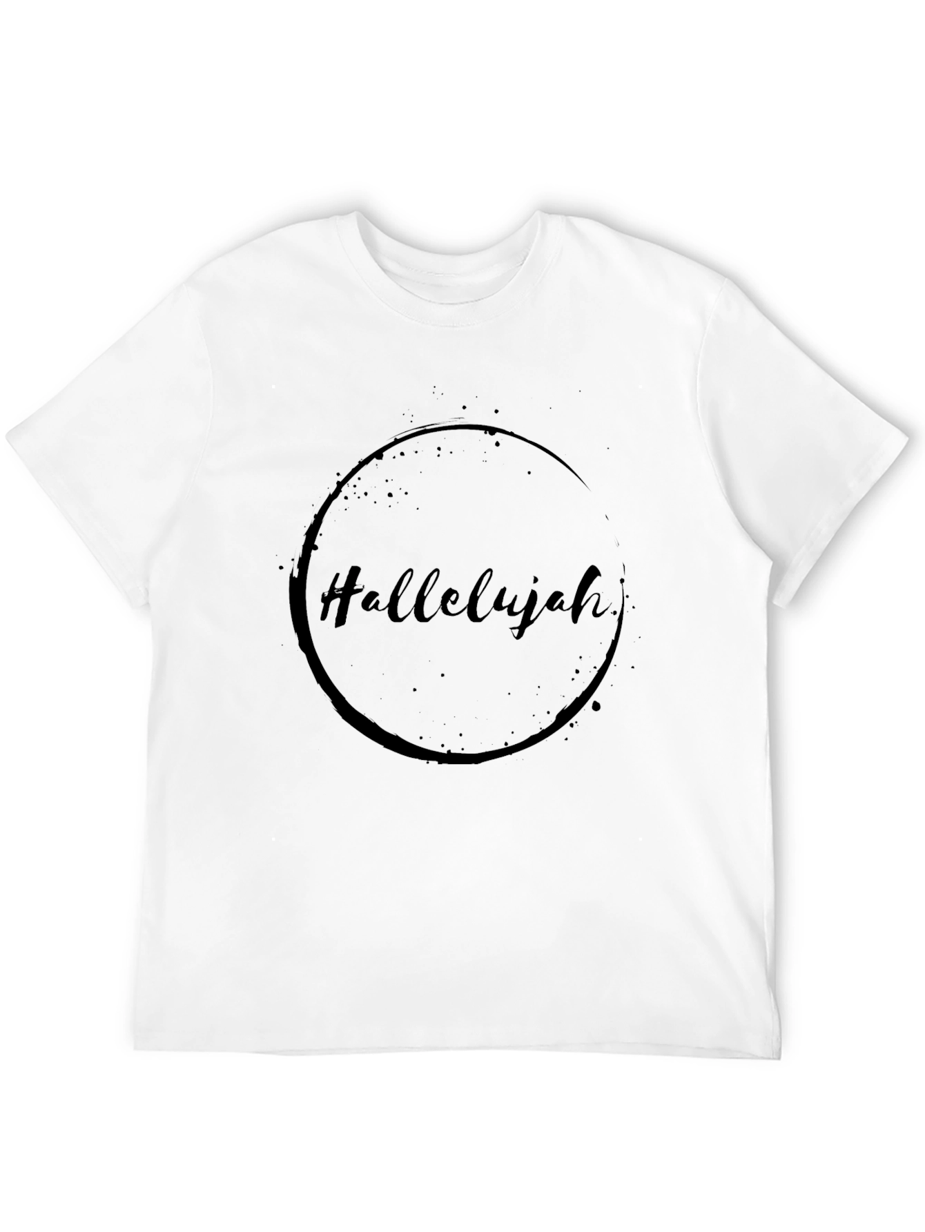 Hallelujah Graphic Print Black T-Shirt