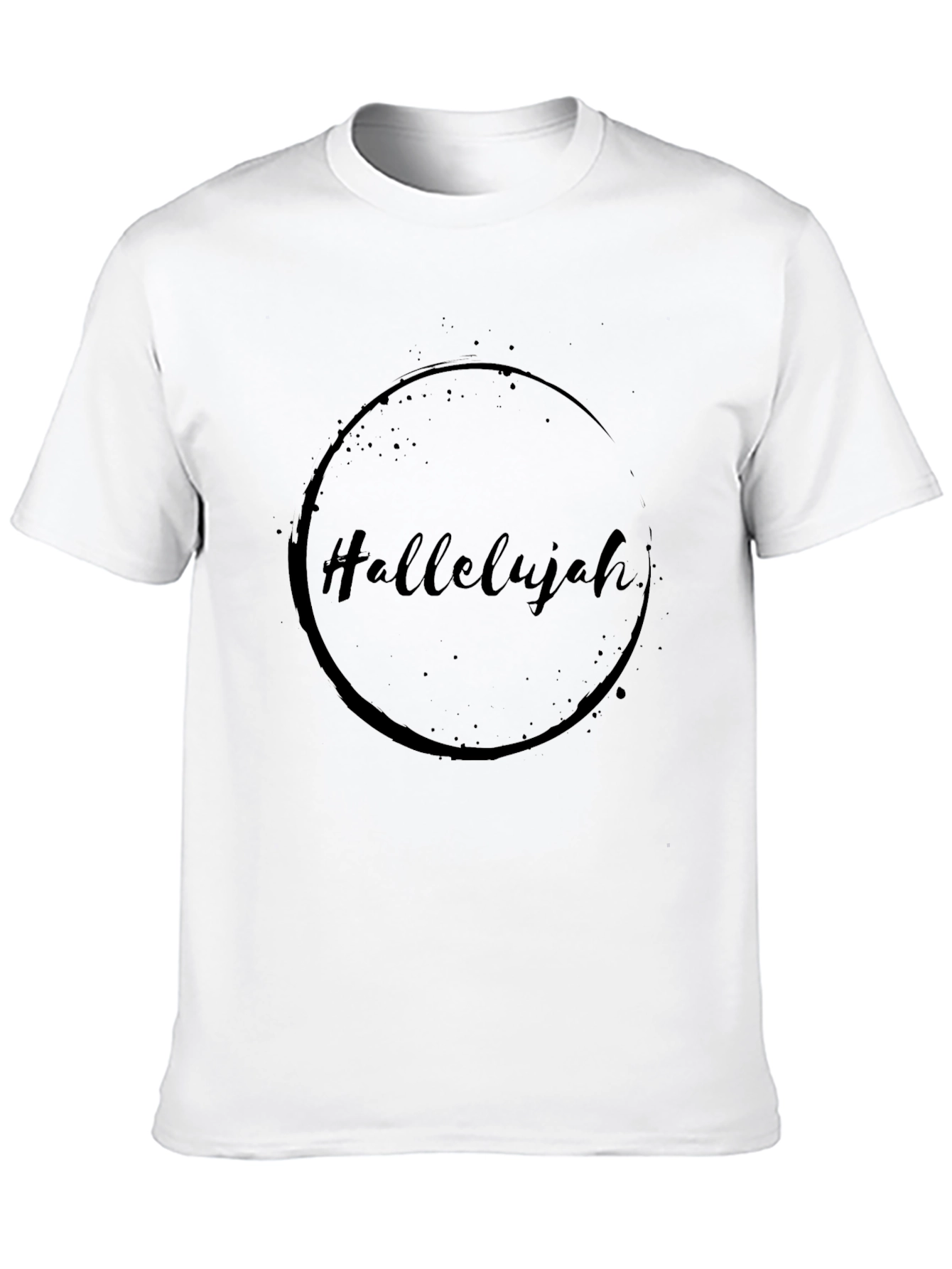 Hallelujah Graphic Print Black T-Shirt